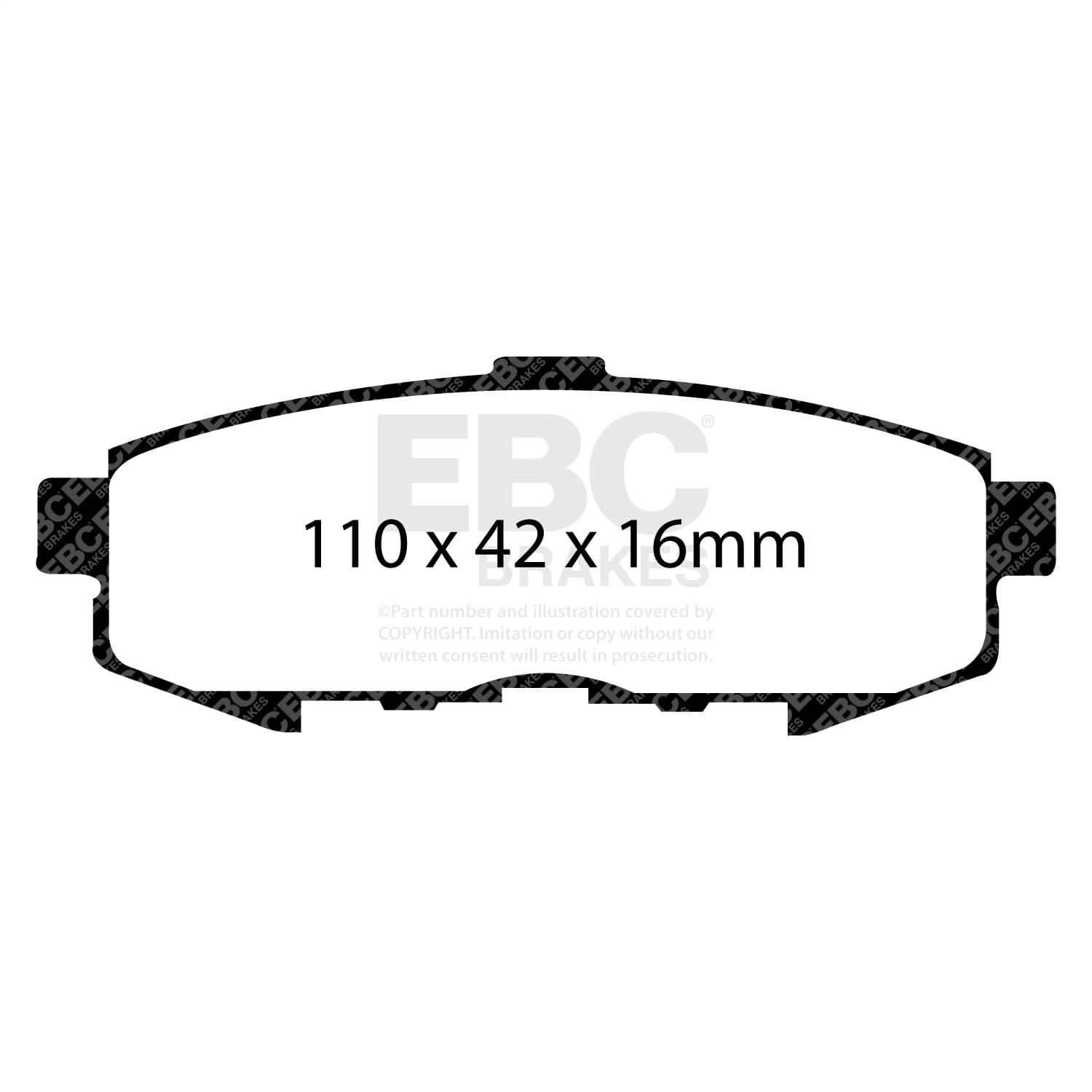 EBC Brakes - UD1073 - Disc Brake Pad image 3