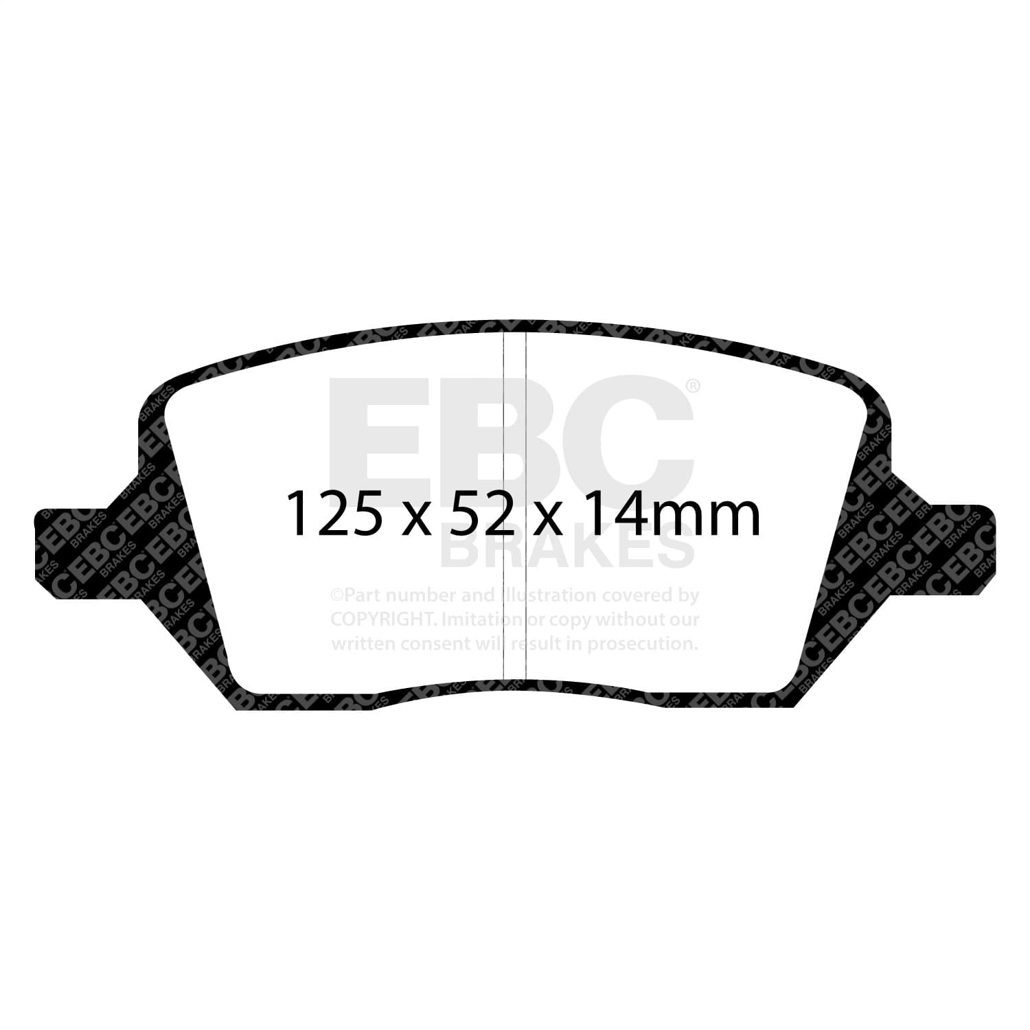 EBC Brakes - ED91737 - Disc Brake Pad image 2