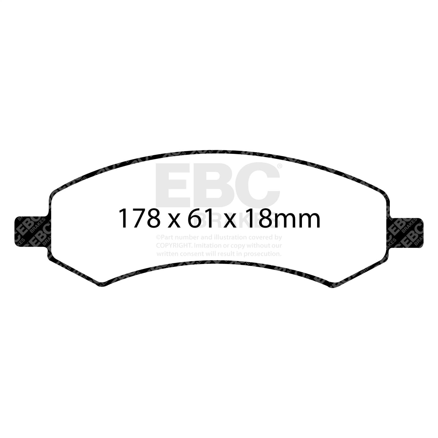 EBC Brakes - DP61738 - Disc Brake Pad image 4