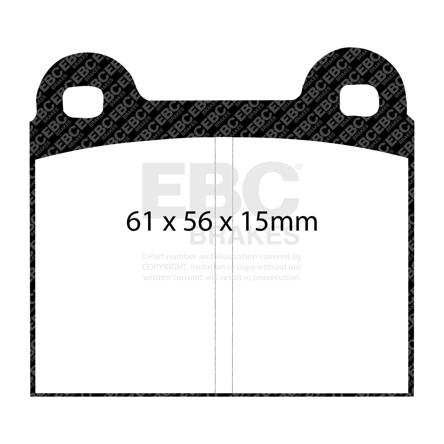 EBC Brakes - UD096 - Disc Brake Pad image 2