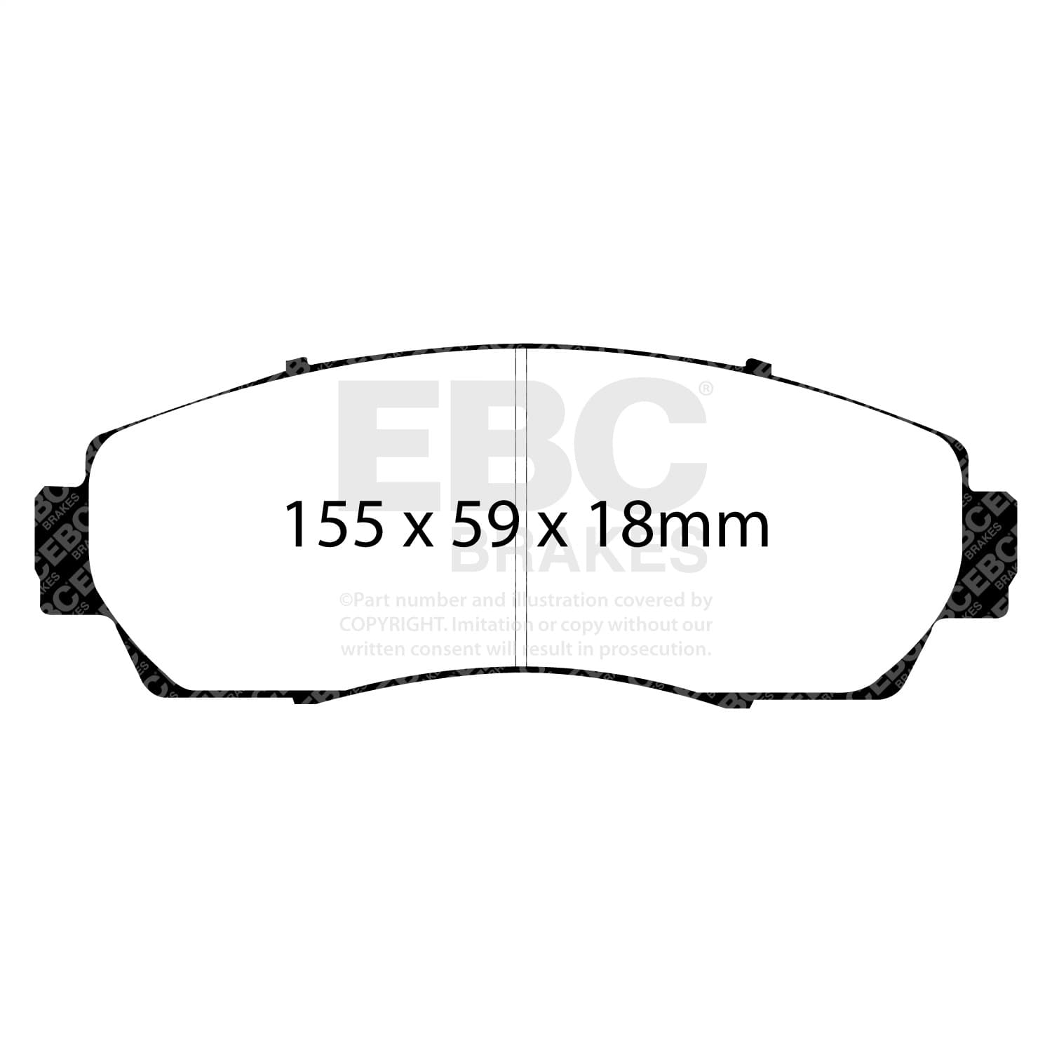 EBC Brakes - DP31743C - Disc Brake Pad image 1