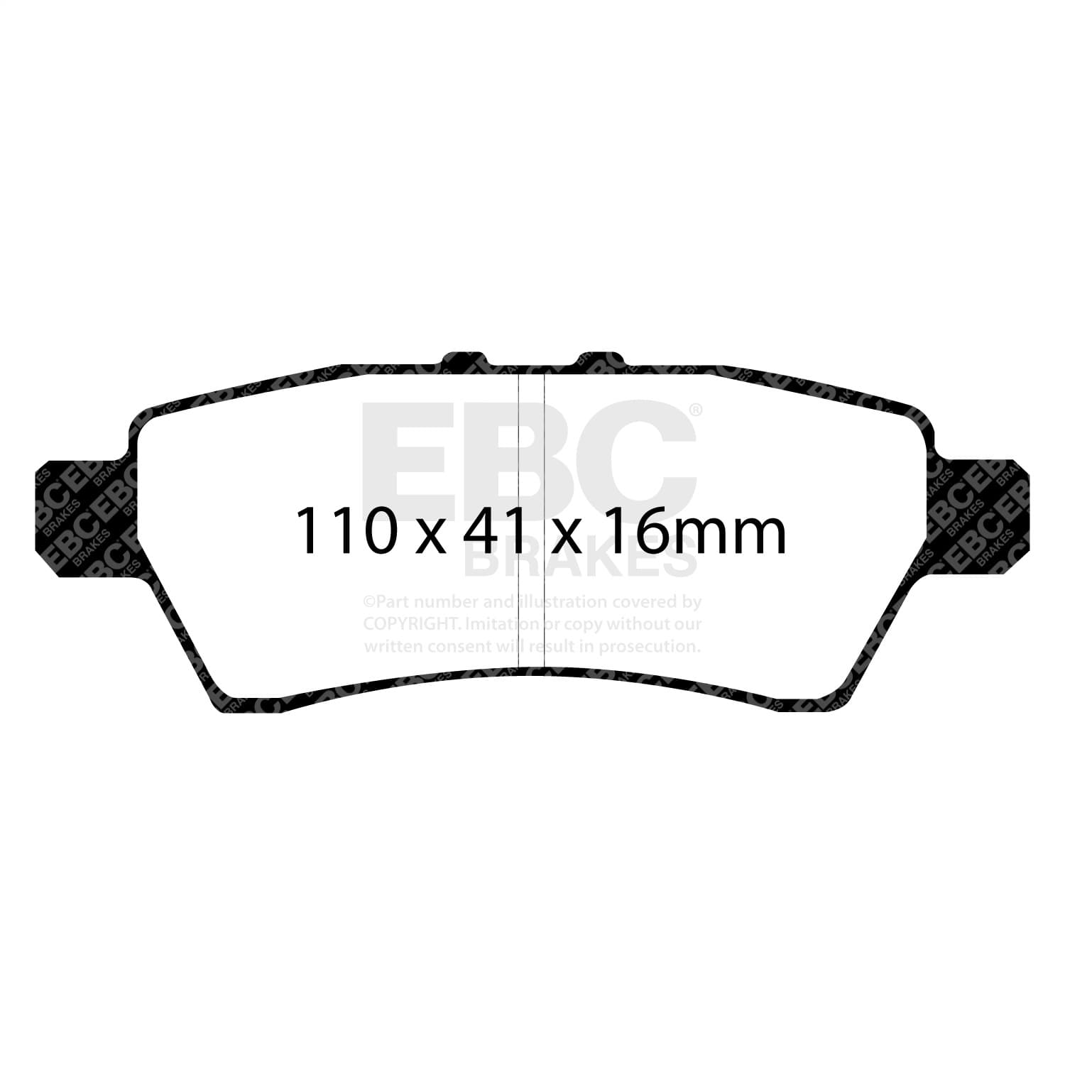 EBC Brakes - DP41748R - Disc Brake Pad image 2