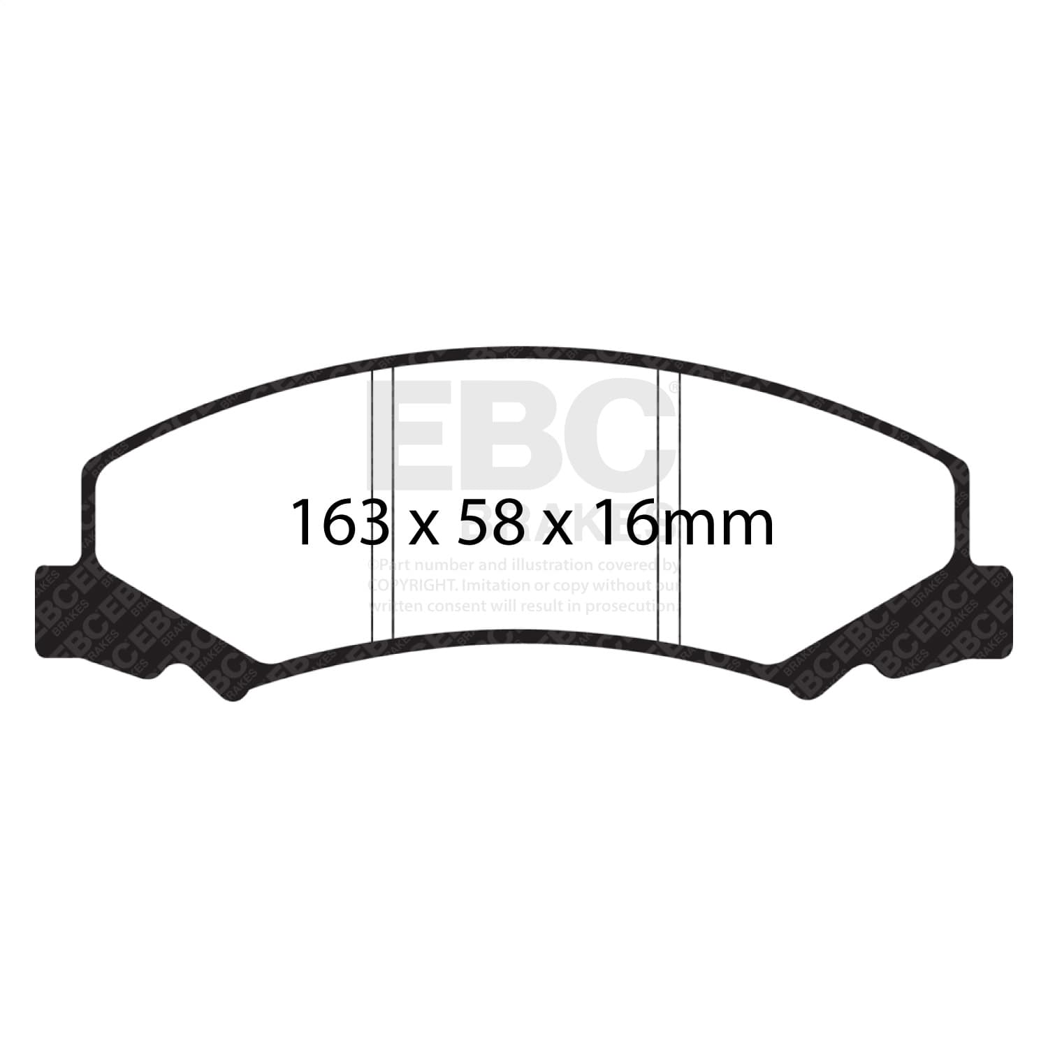 EBC Brakes - DP31762C - Disc Brake Pad image 2
