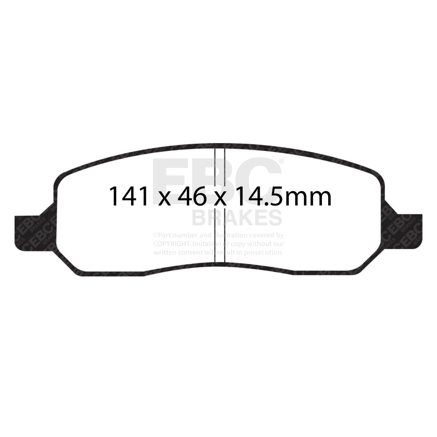 EBC Brakes - DP41770R - Disc Brake Pad image 5