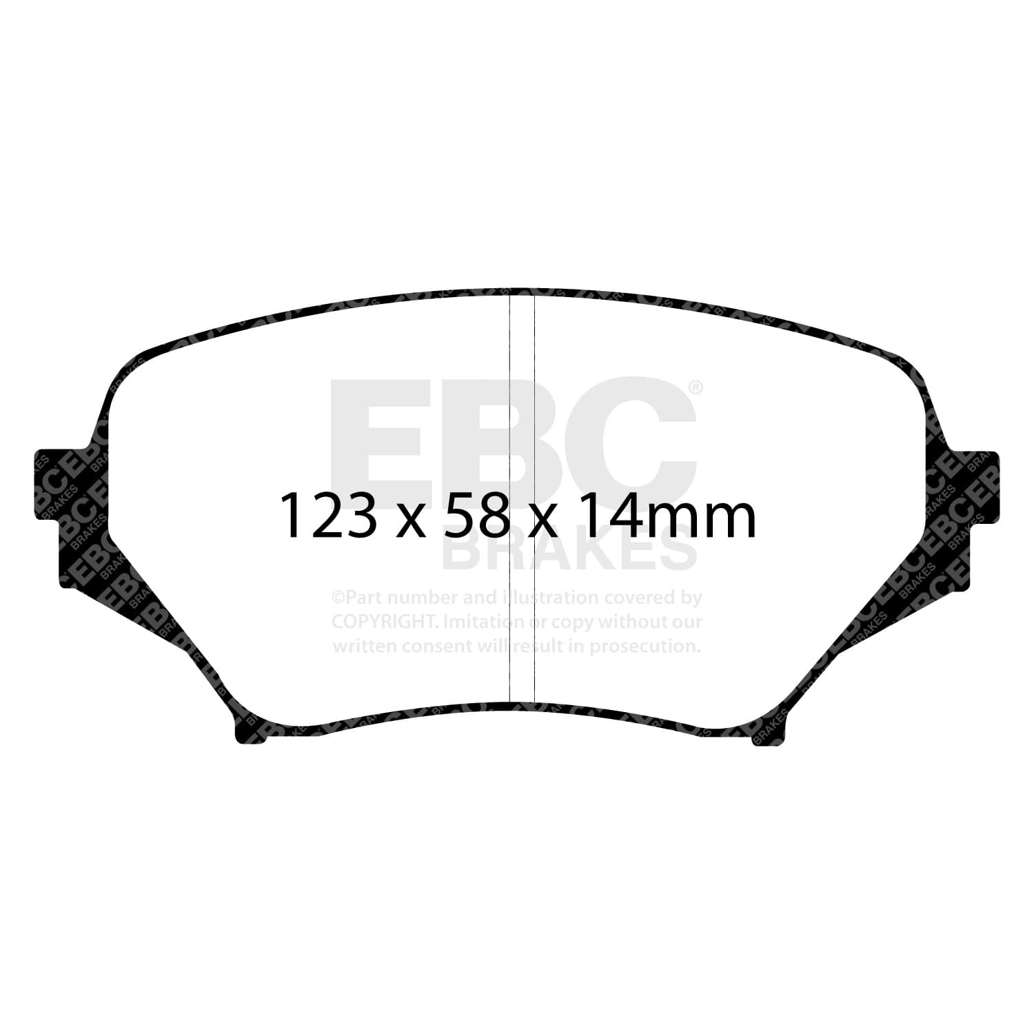 EBC Brakes - DP21774 - Disc Brake Pad image 2