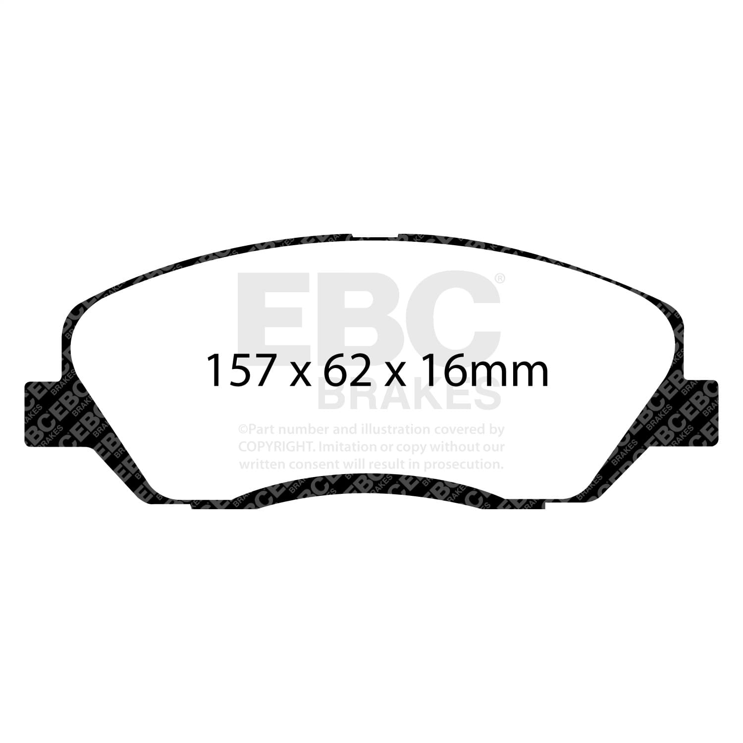 EBC Brakes - UD1917 - Disc Brake Pad image 5