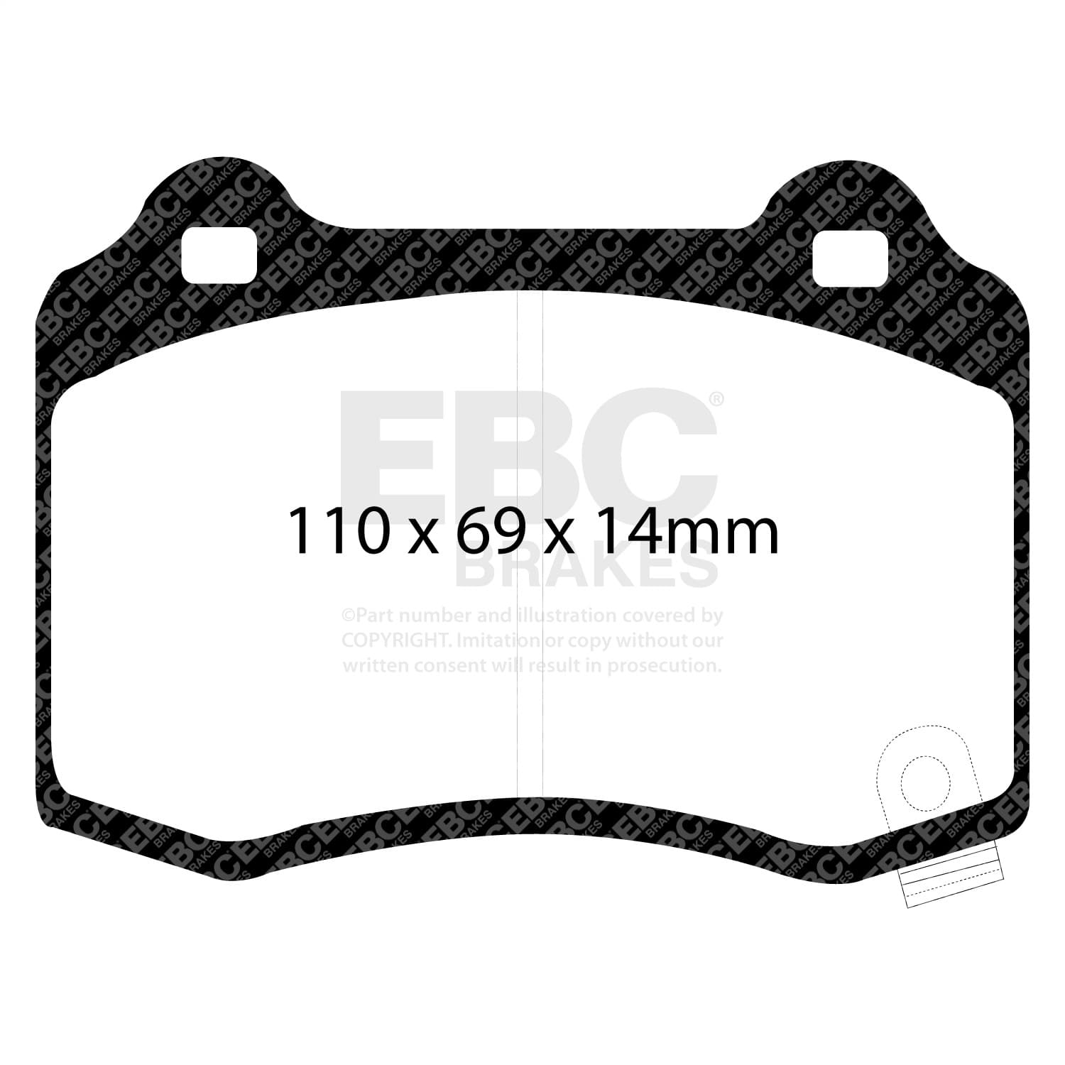 EBC Brakes - DP41788R - Disc Brake Pad image 4