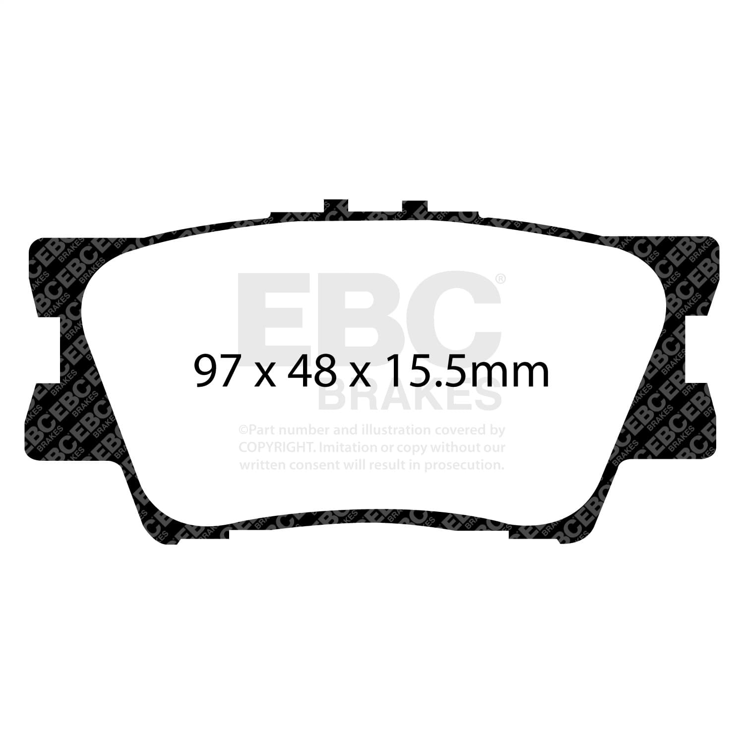 EBC Brakes - DP21793 - Disc Brake Pad image 2