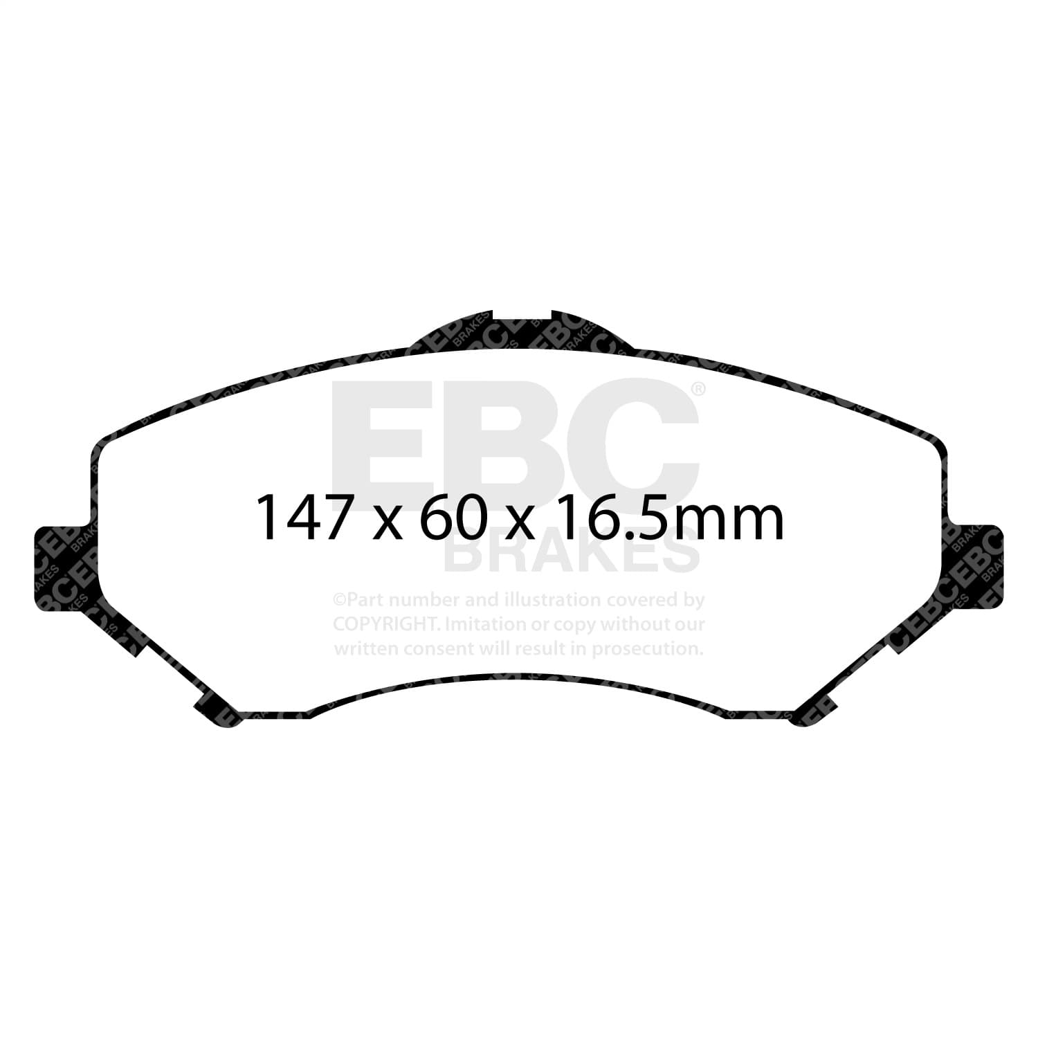 EBC Brakes - DP61798 - Disc Brake Pad image 2