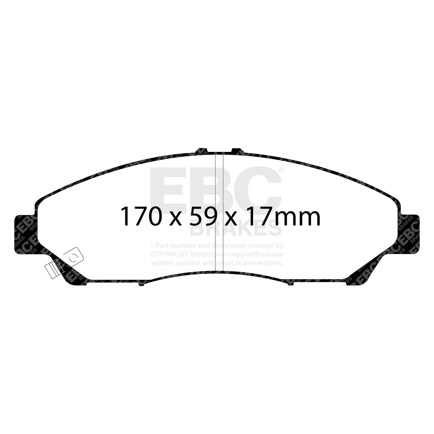 EBC Brakes - DP61801 - Disc Brake Pad image 4