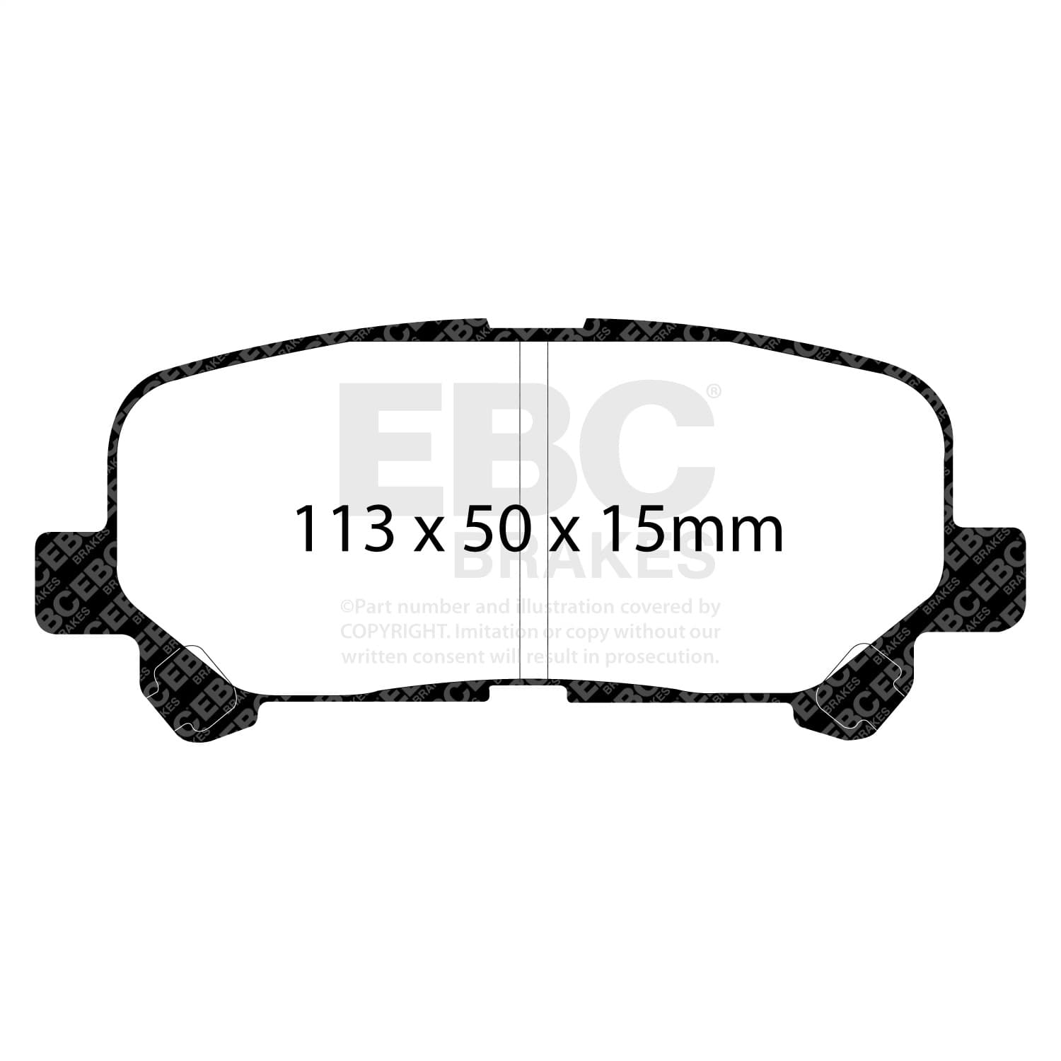 EBC Brakes - DP41802R - Disc Brake Pad image 1