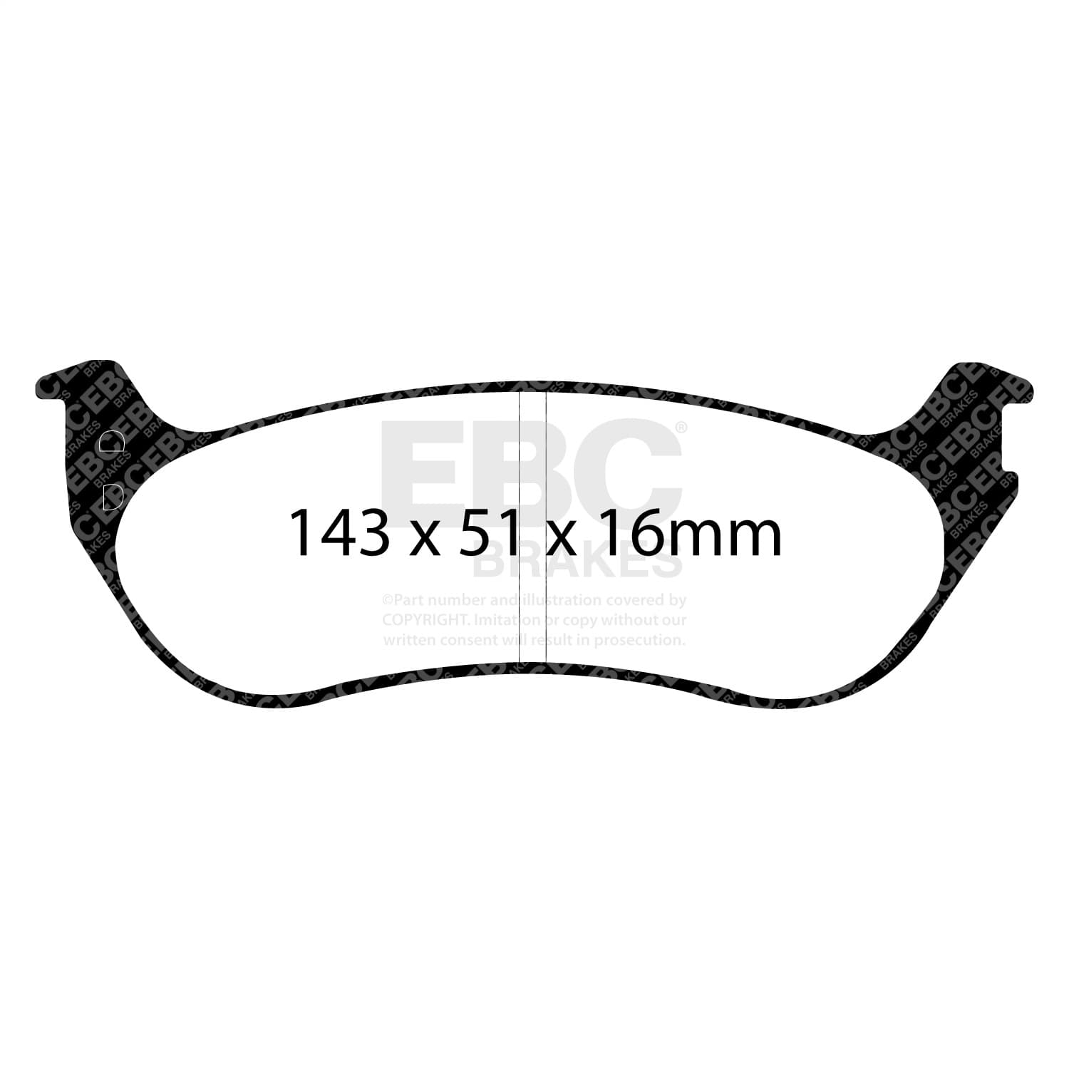 EBC Brakes - DP41805R - Disc Brake Pad image 2