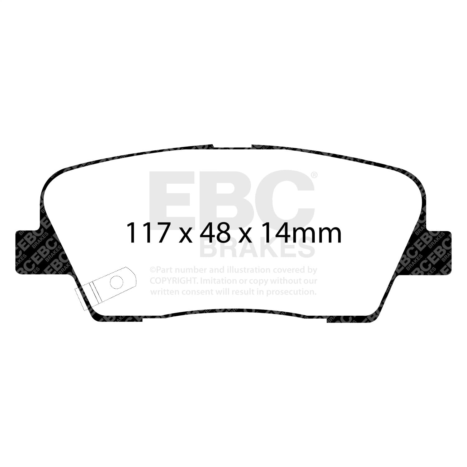 EBC Brakes - DP21806 - Disc Brake Pad image 2