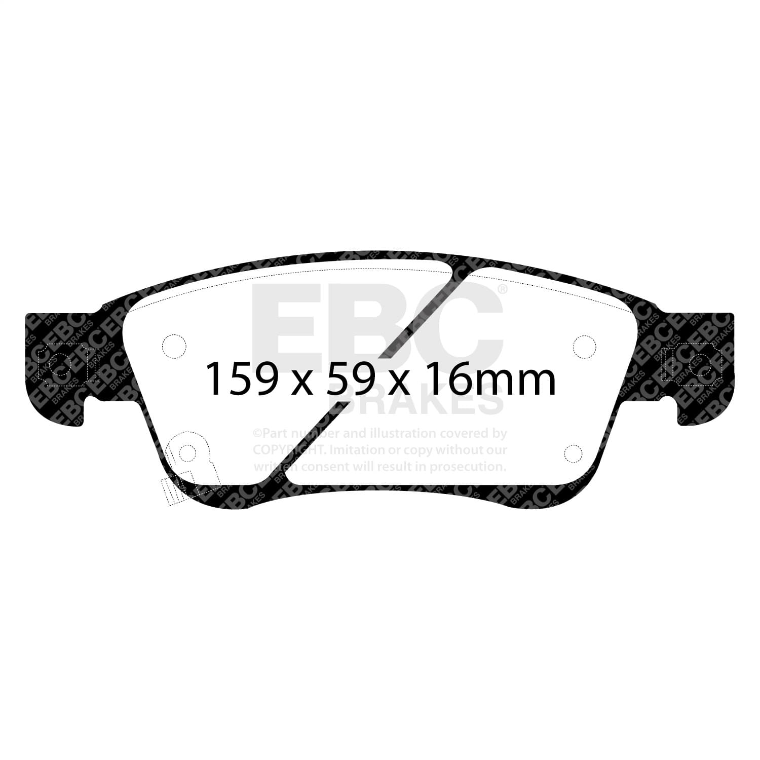 EBC Brakes - DP21807 - Disc Brake Pad image 2