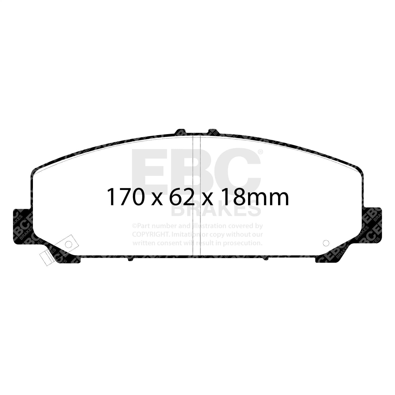 EBC Brakes - DP41808R - Disc Brake Pad image 2