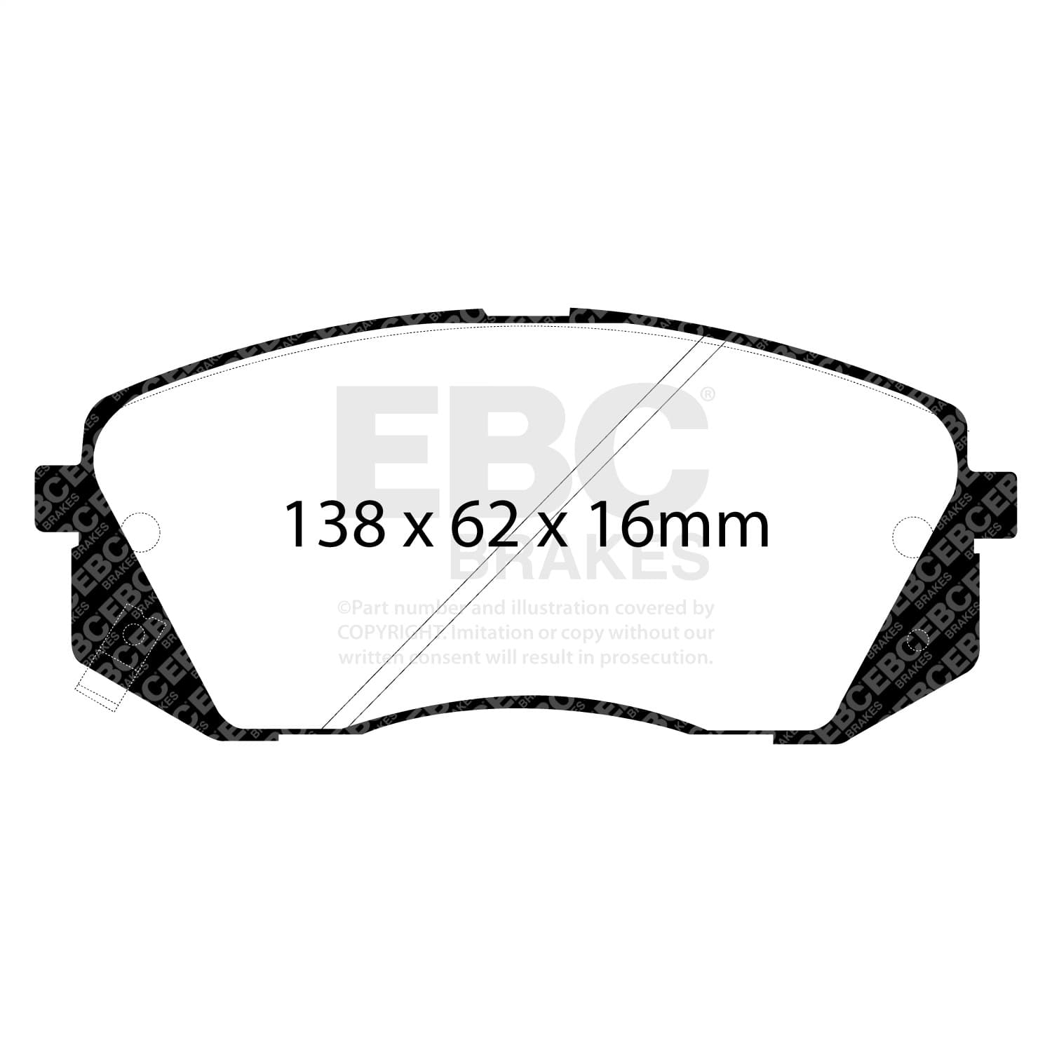 EBC Brakes - DP31809C - Disc Brake Pad image 2