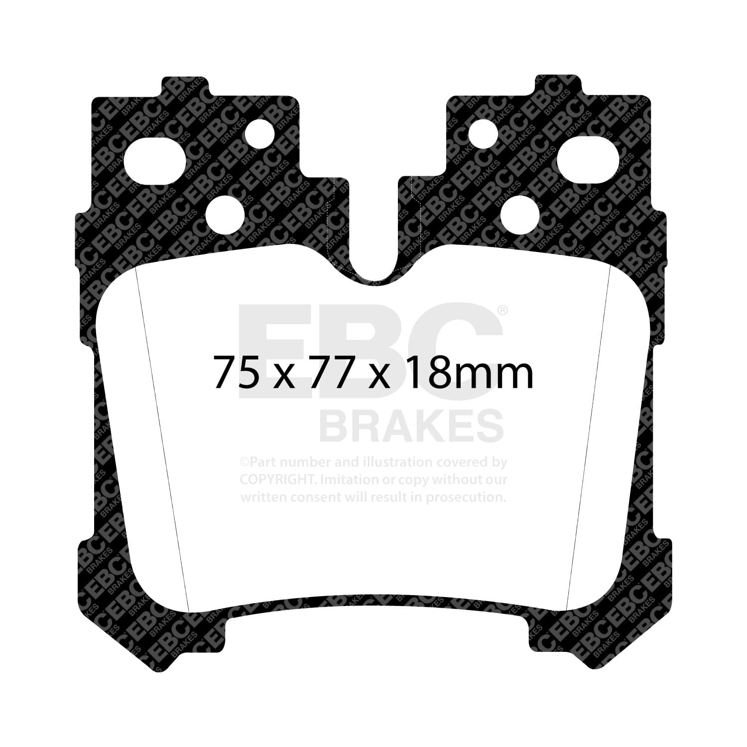 EBC Brakes - DP41812R - Disc Brake Pad image 4