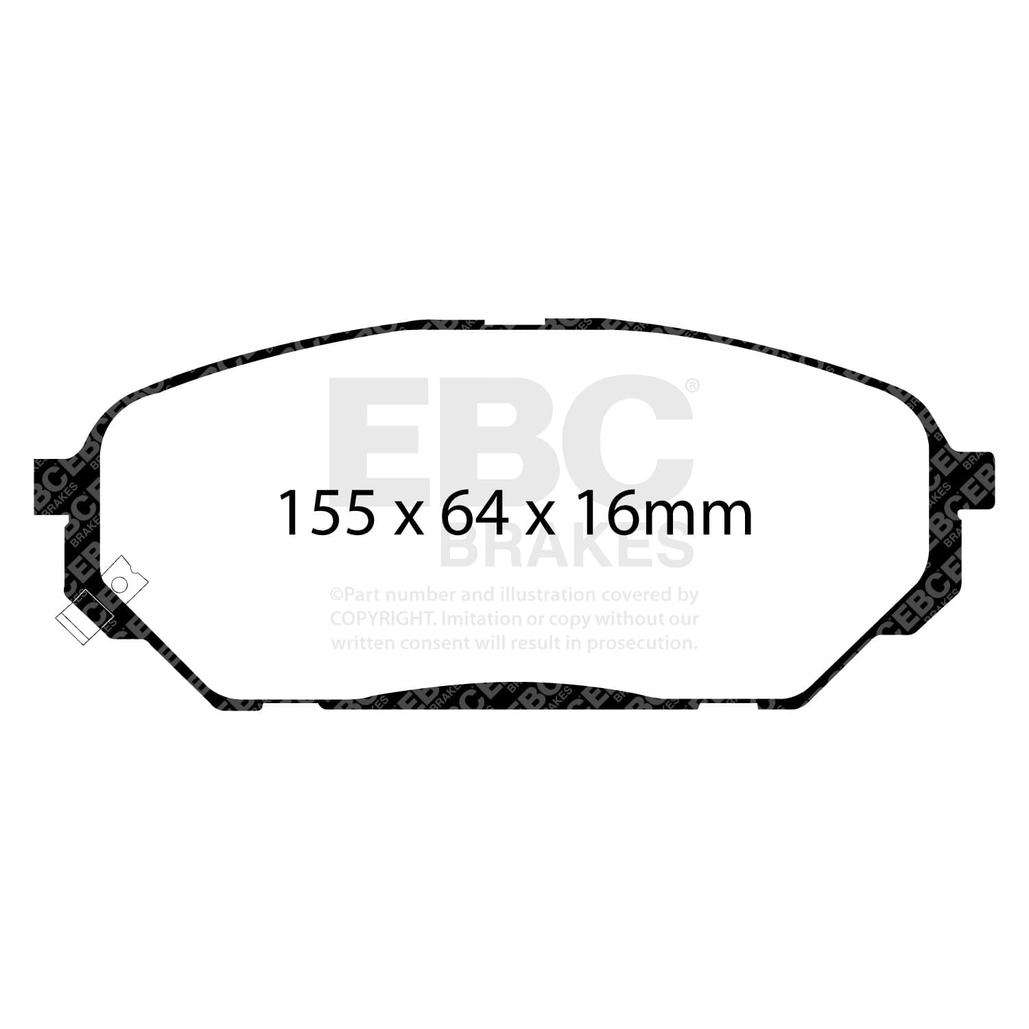 EBC Brakes - DP61813 - Disc Brake Pad image 3