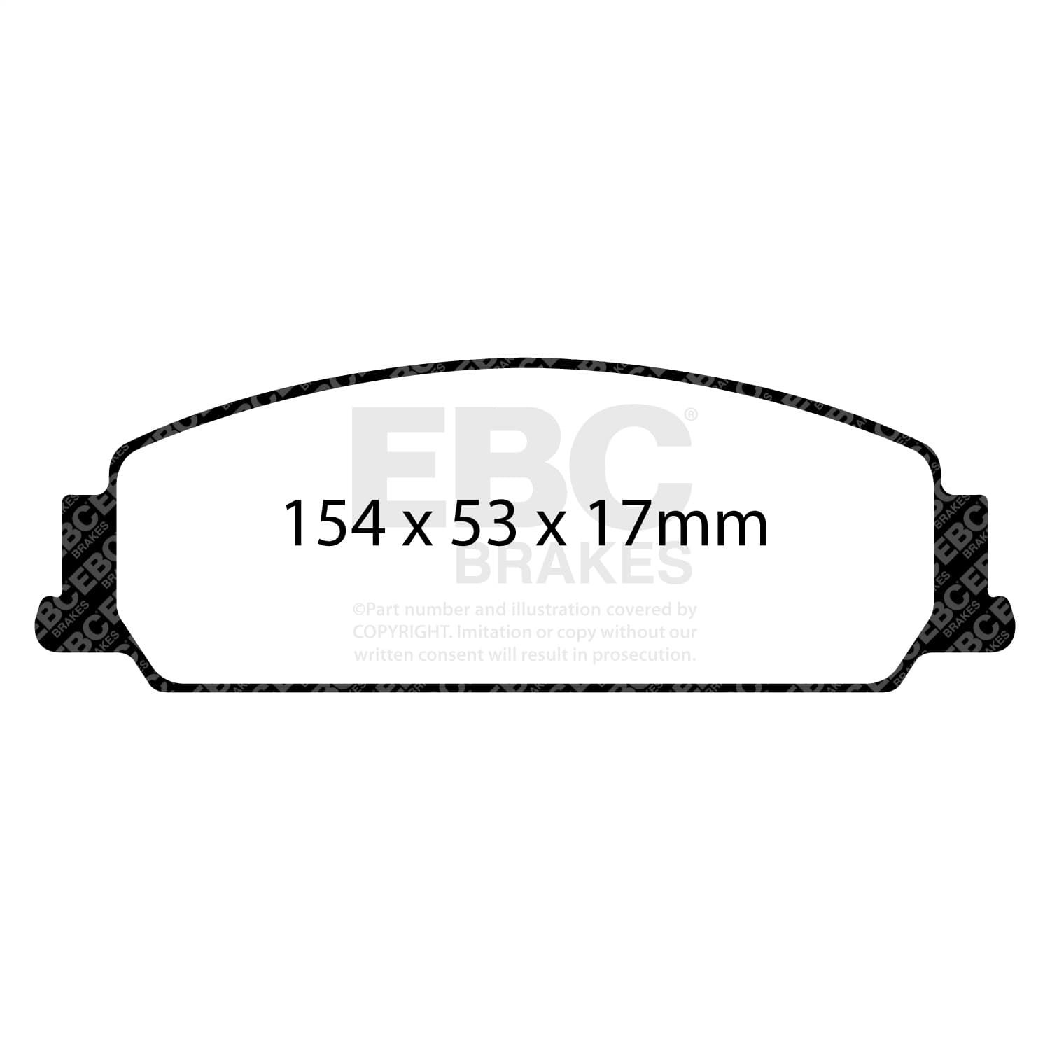 EBC Brakes - DP41833R - Disc Brake Pad image 2