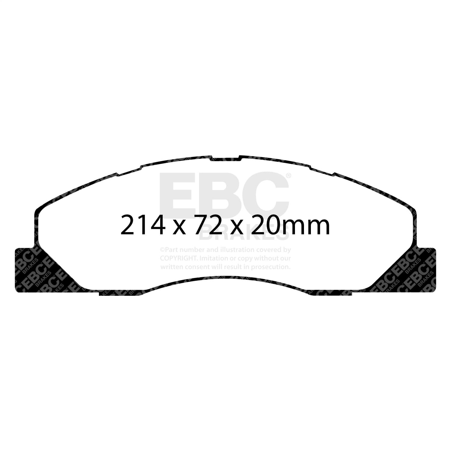 EBC Brakes - DP61847 - Disc Brake Pad image 3