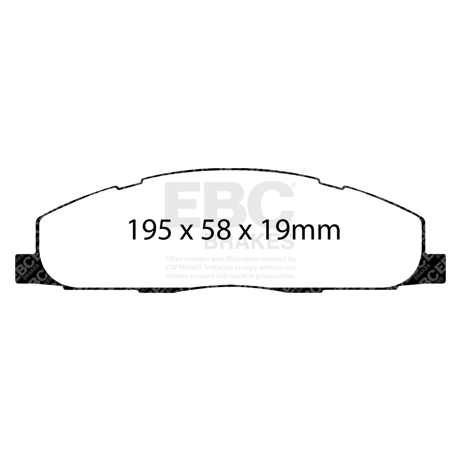 EBC Brakes - DP61848 - Disc Brake Pad image 2