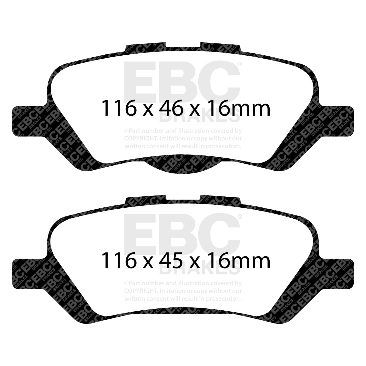 EBC Brakes - DP41852R - Disc Brake Pad image 2