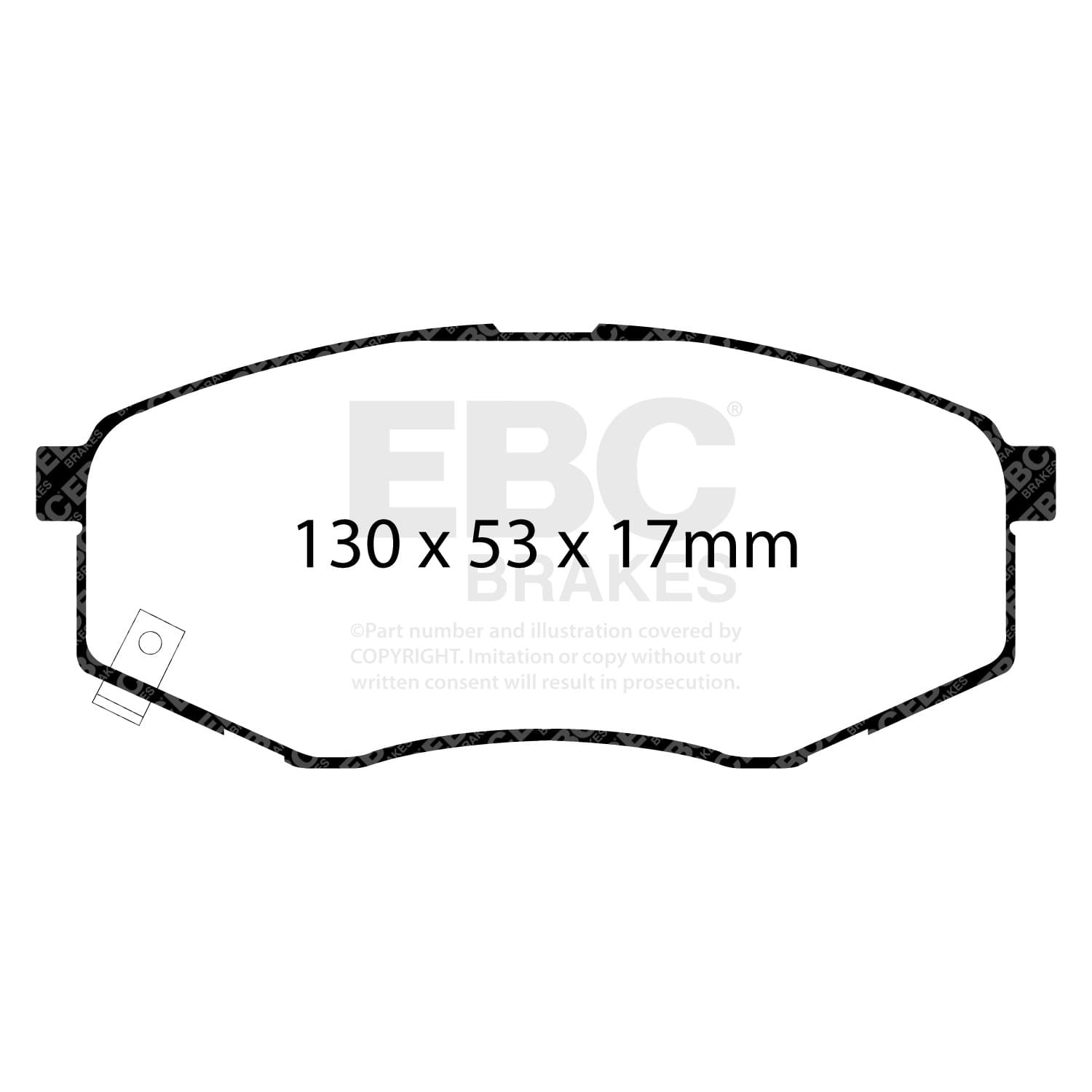 EBC Brakes - DP21866 - Disc Brake Pad image 3