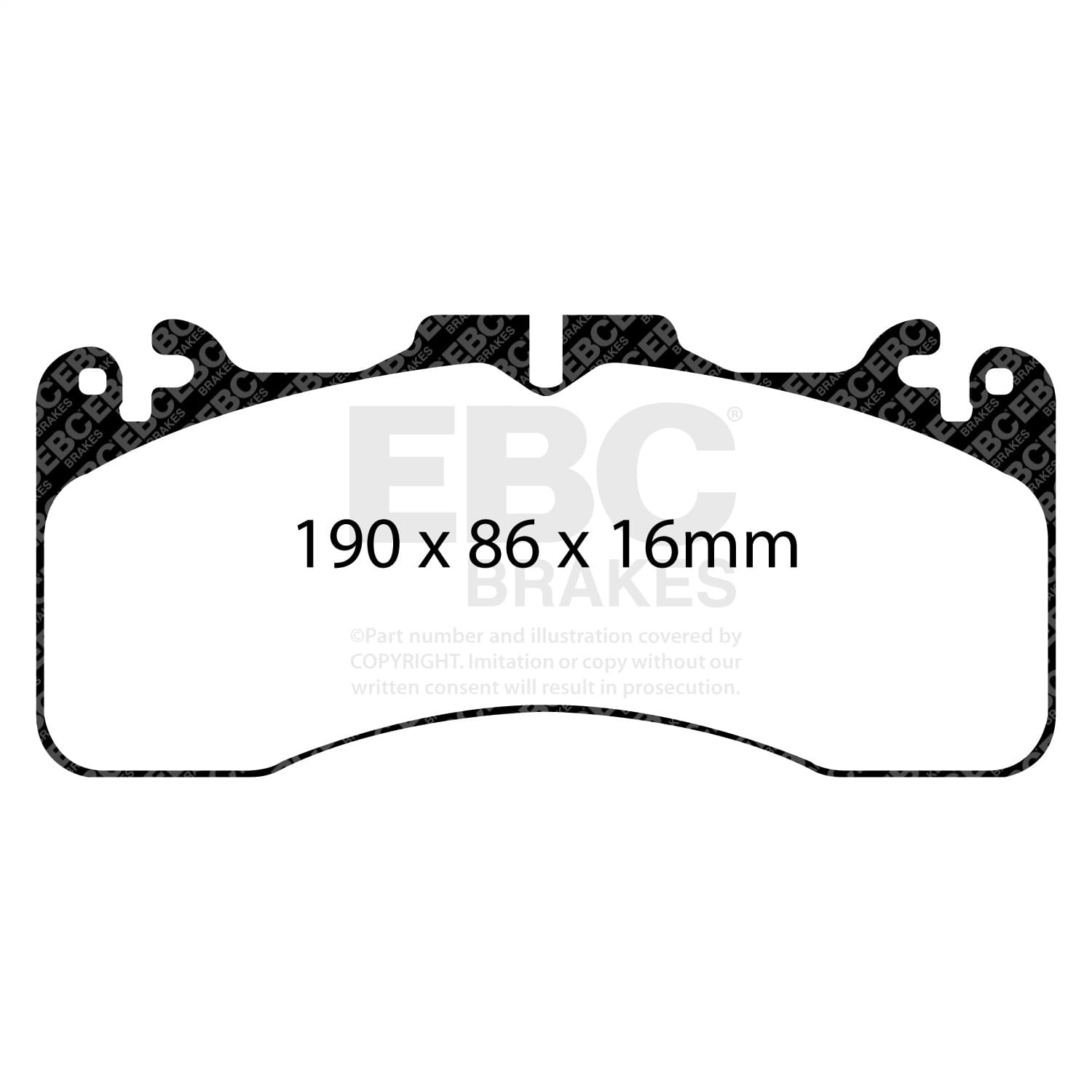 EBC Brakes - DP41867R - Disc Brake Pad image 2