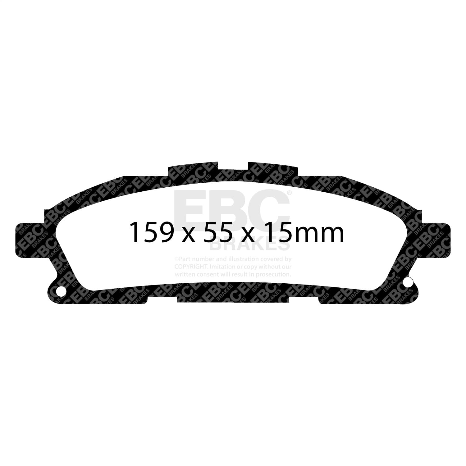 EBC Brakes - UD1552 - Disc Brake Pad image 5