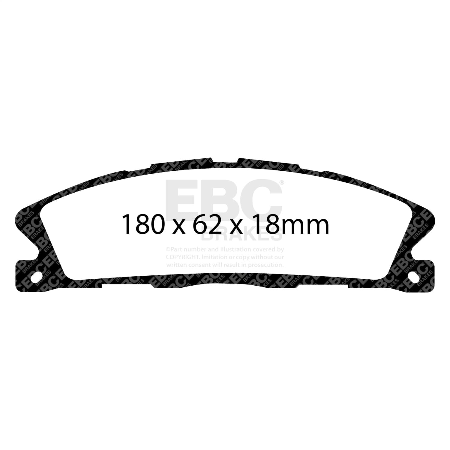 EBC Brakes - UD1611 - Disc Brake Pad image 3