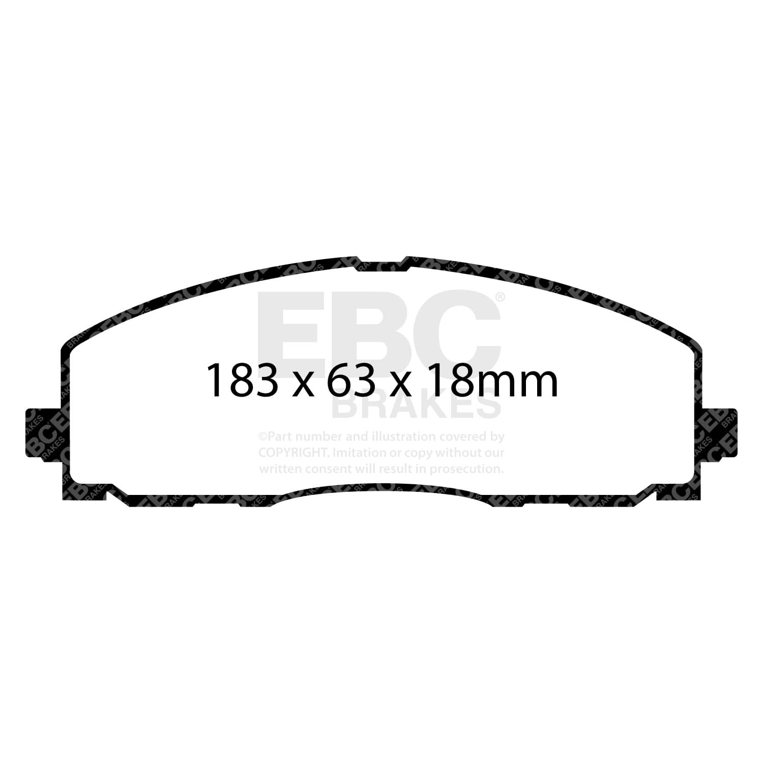 EBC Brakes - ED91888 - Disc Brake Pad image 5