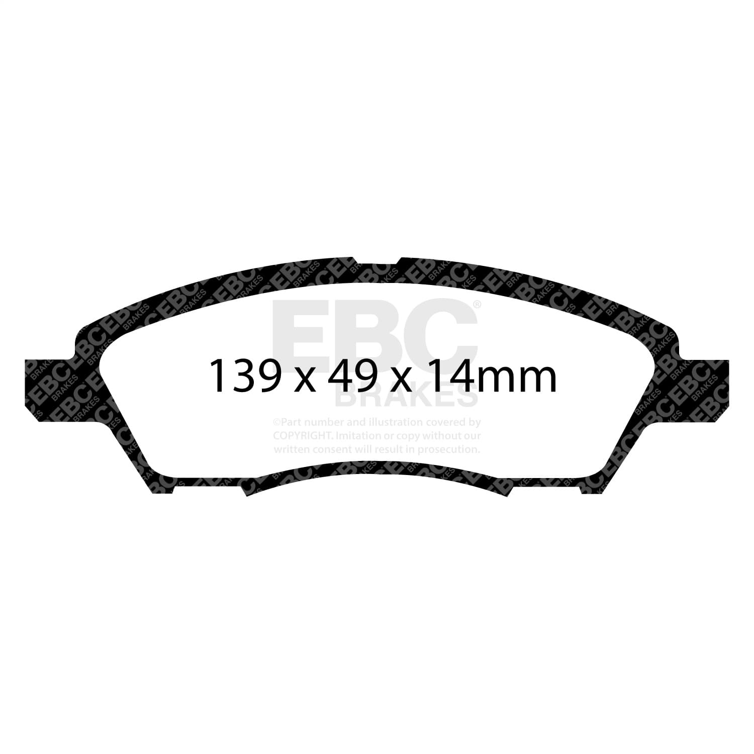 EBC Brakes - S1KF1652 - Front - Disc Brake Pad and Rotor Kit image 3
