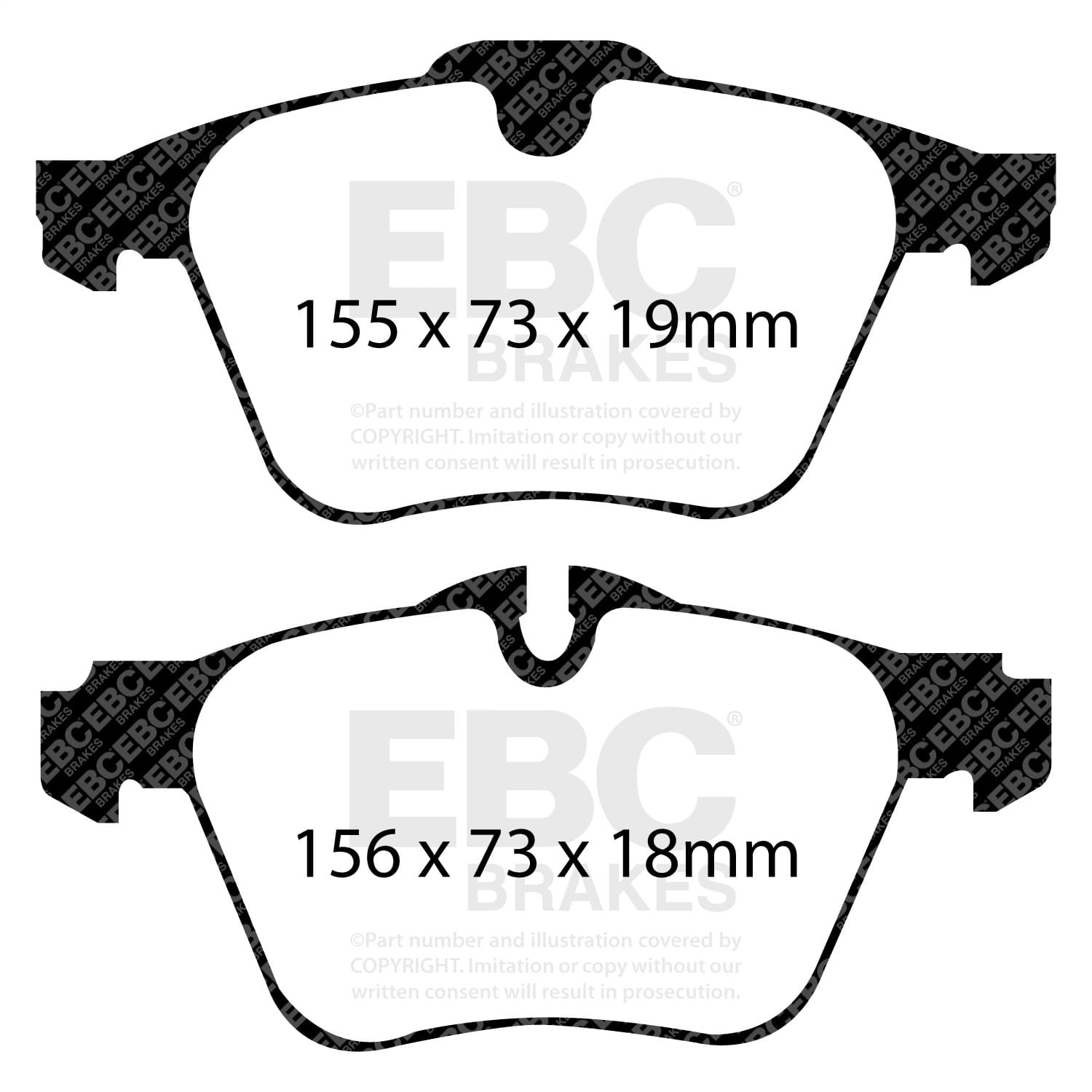 EBC Brakes - DP21912 - Disc Brake Pad image 2