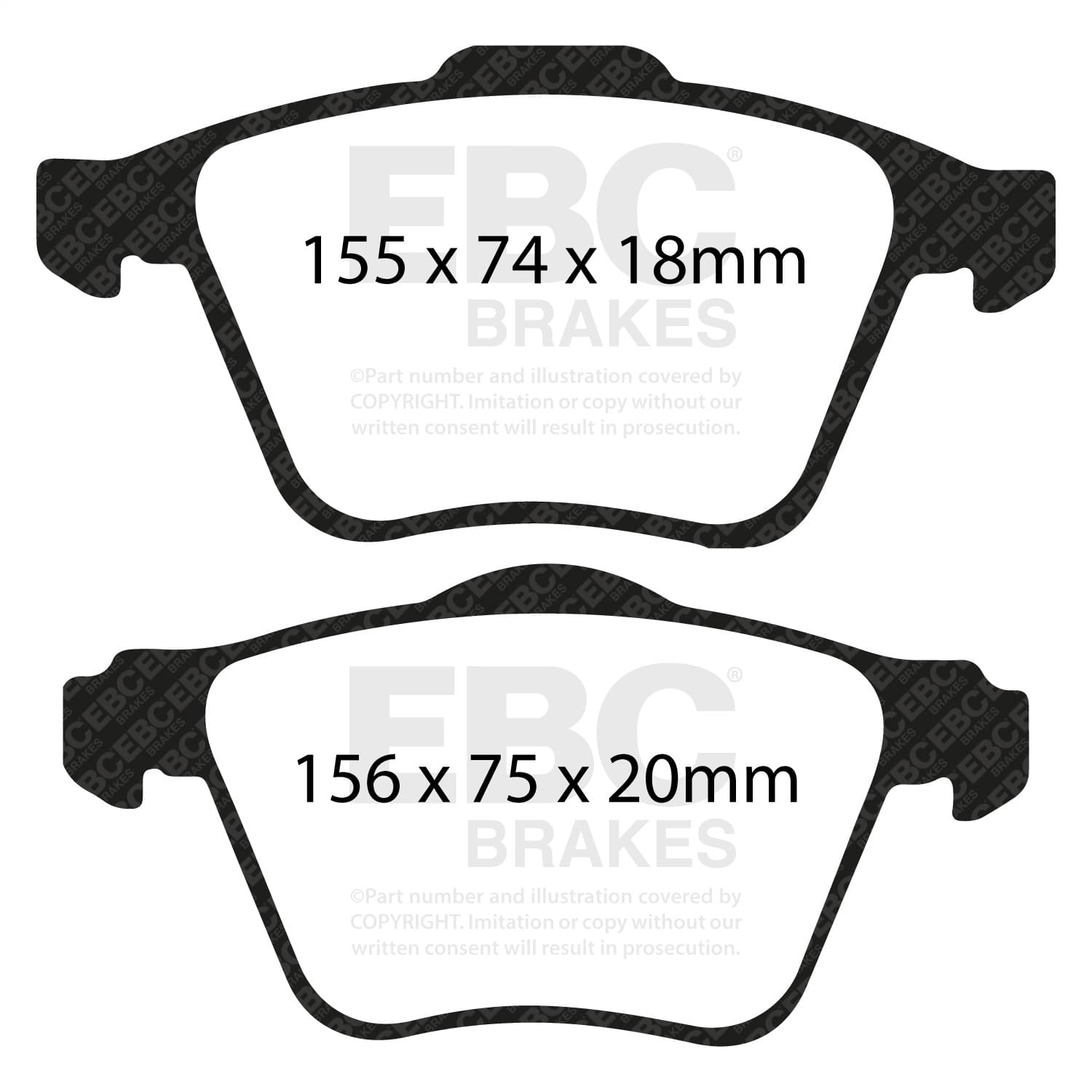 EBC Brakes - DP31914C - Disc Brake Pad image 4