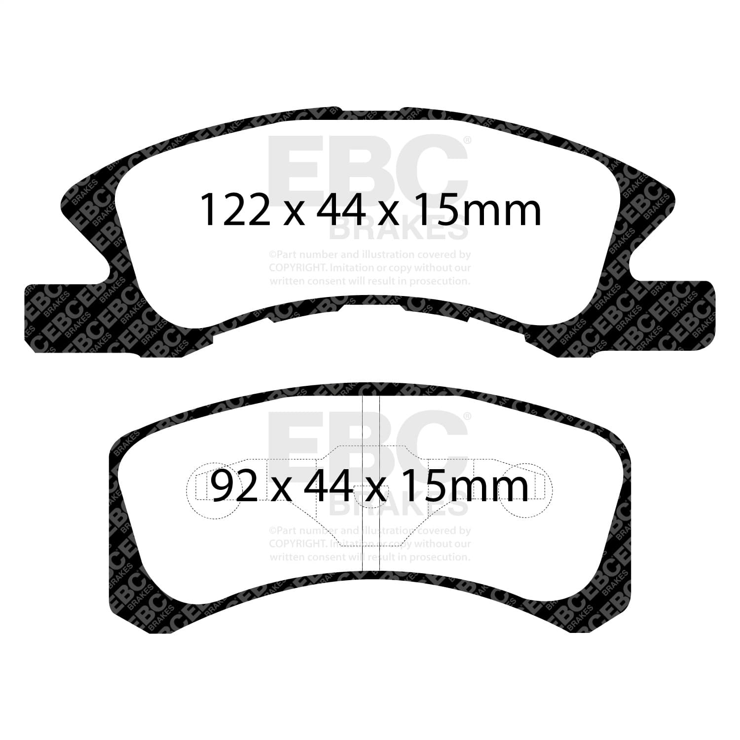EBC Brakes - UD1731 - Disc Brake Pad image 4