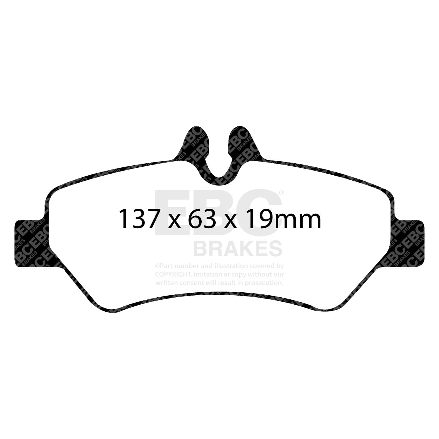 EBC Brakes - DP61927 - Disc Brake Pad image 3
