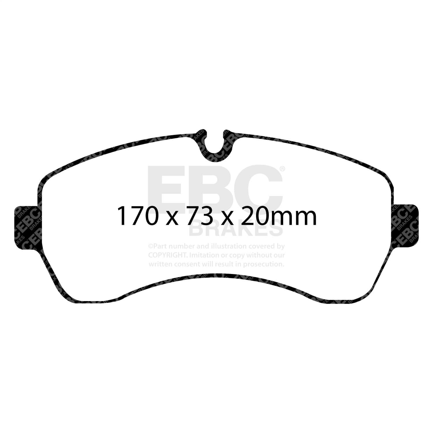 EBC Brakes - UD1268 - Disc Brake Pad image 2