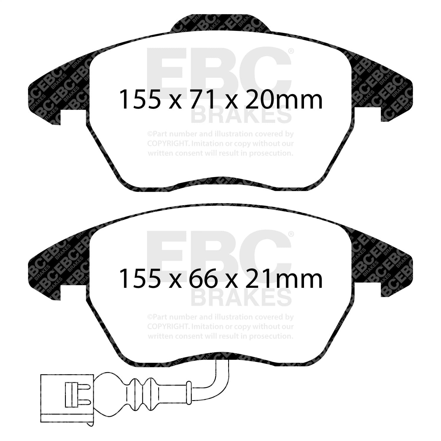 EBC Brakes - UD1319 - Disc Brake Pad image 5