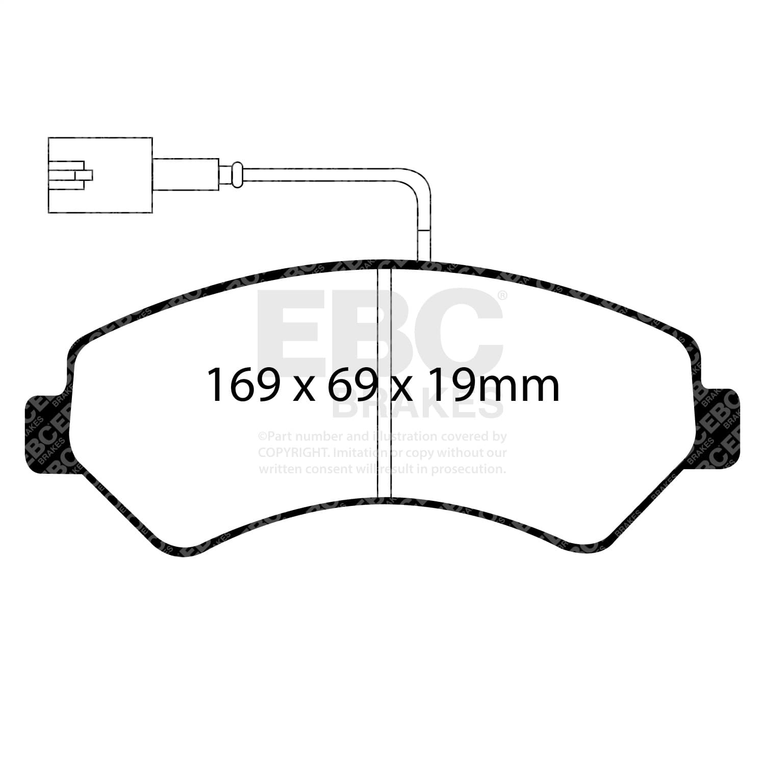 EBC Brakes - DP61969/2 - Disc Brake Pad image 3