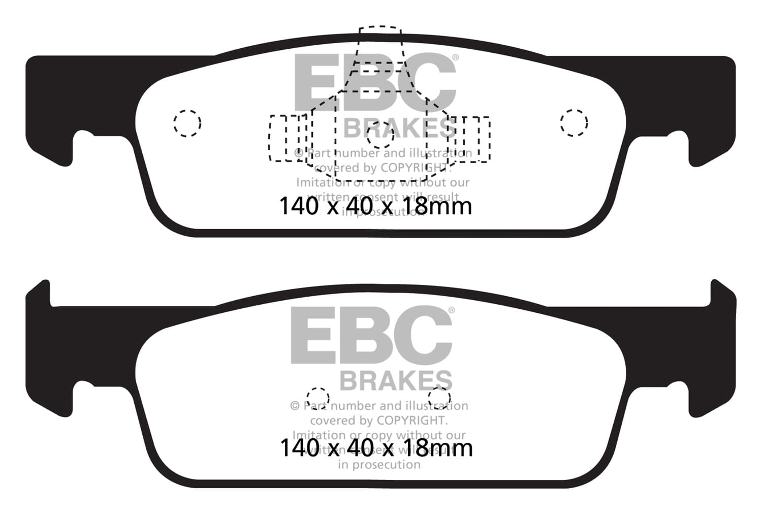EBC Brakes - DP22146 - Disc Brake Pad image 1