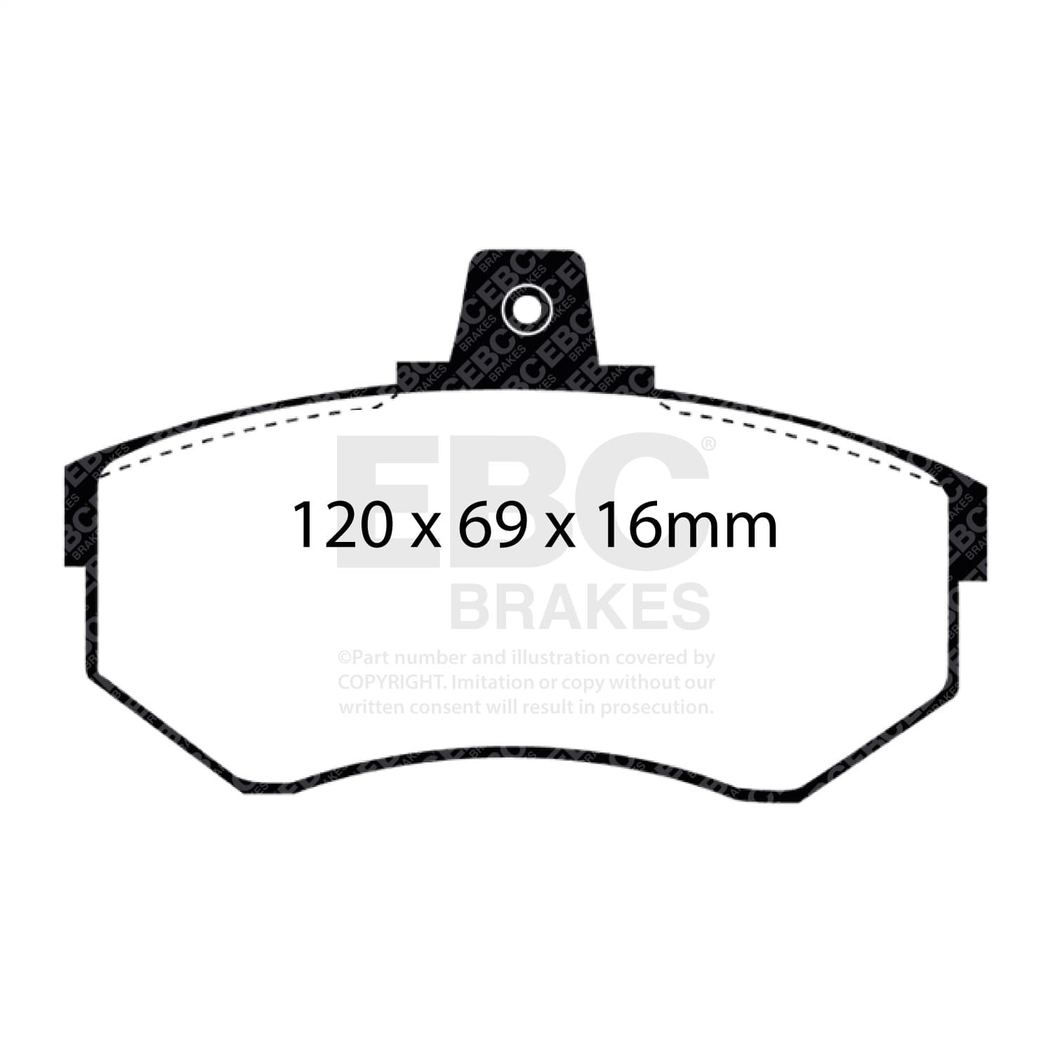 EBC Brakes - UD227 - Disc Brake Pad image 4