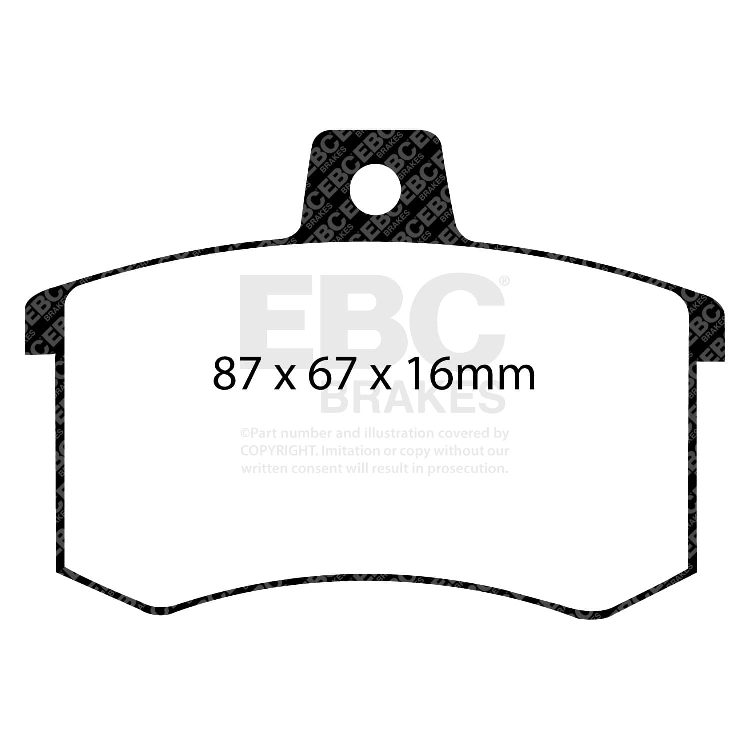 EBC Brakes - DP2370 - Disc Brake Pad image 3