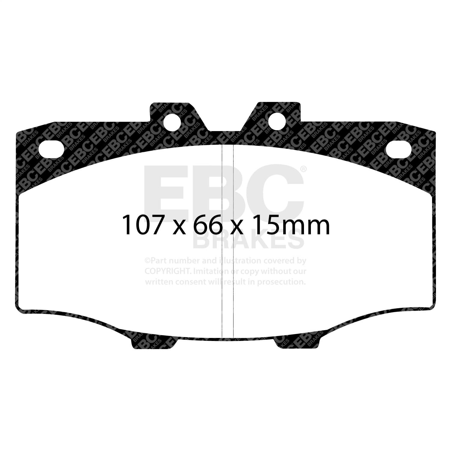 EBC Brakes - DP4380R - Disc Brake Pad image 2