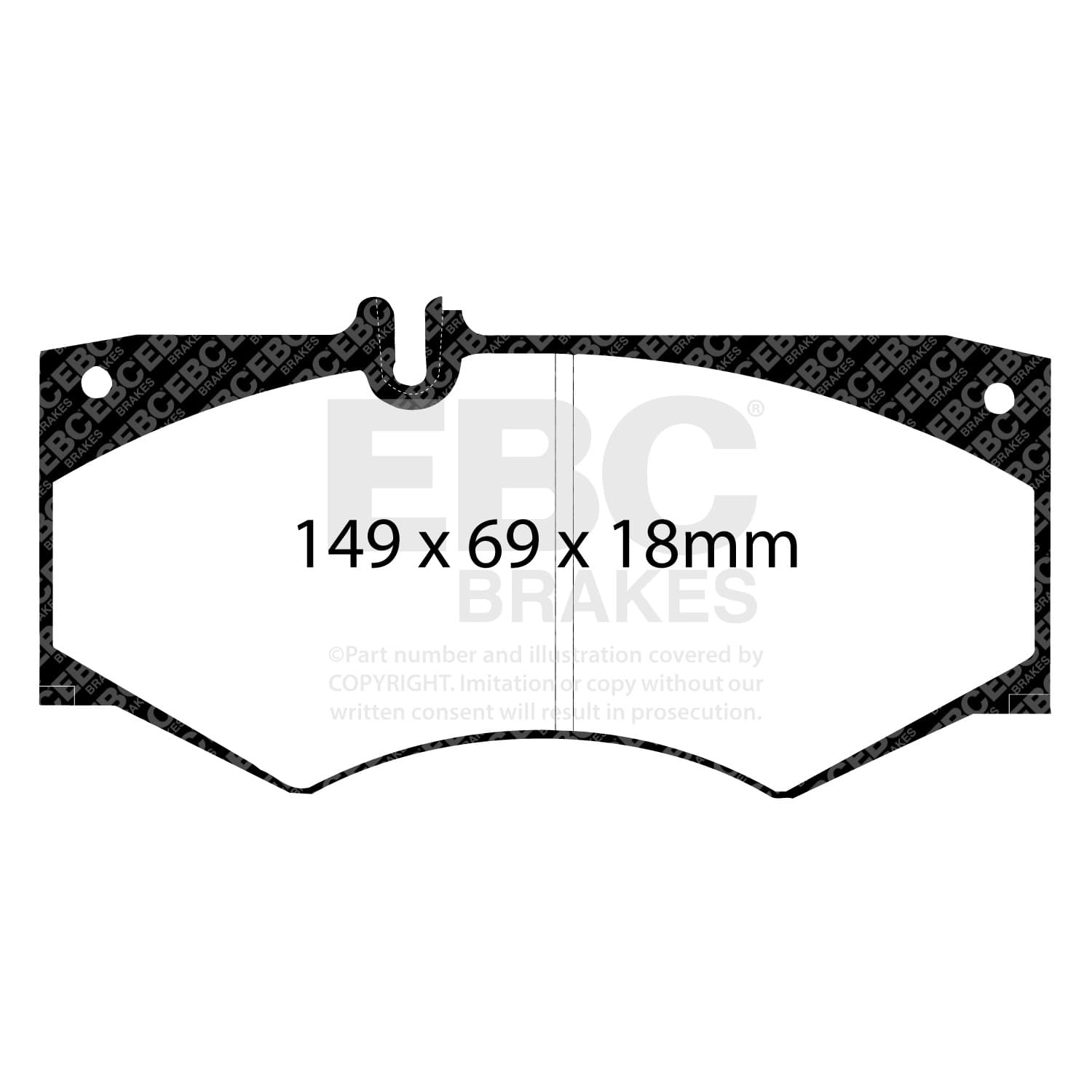 EBC Brakes - DP4413R - Disc Brake Pad image 2