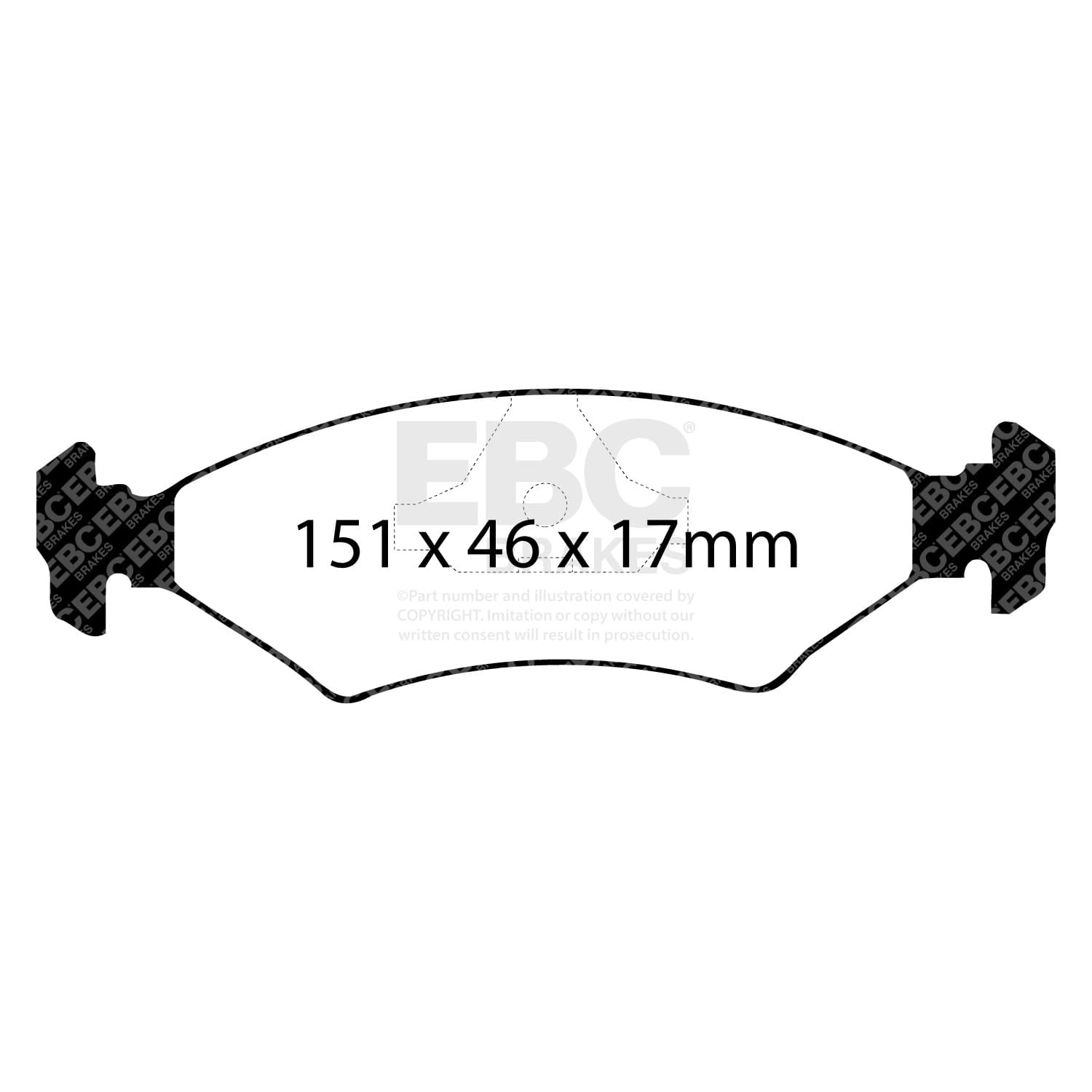 EBC Brakes - DP3415C - Disc Brake Pad image 2