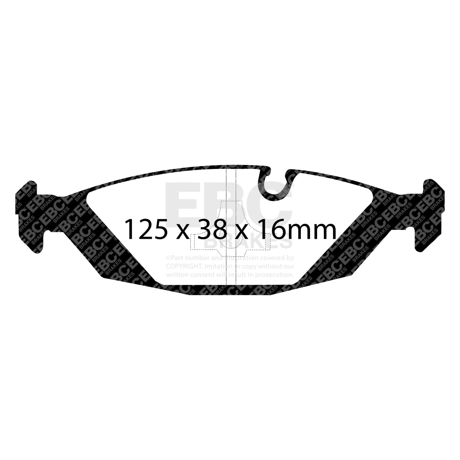 EBC Brakes - DP2447 - Disc Brake Pad image 3