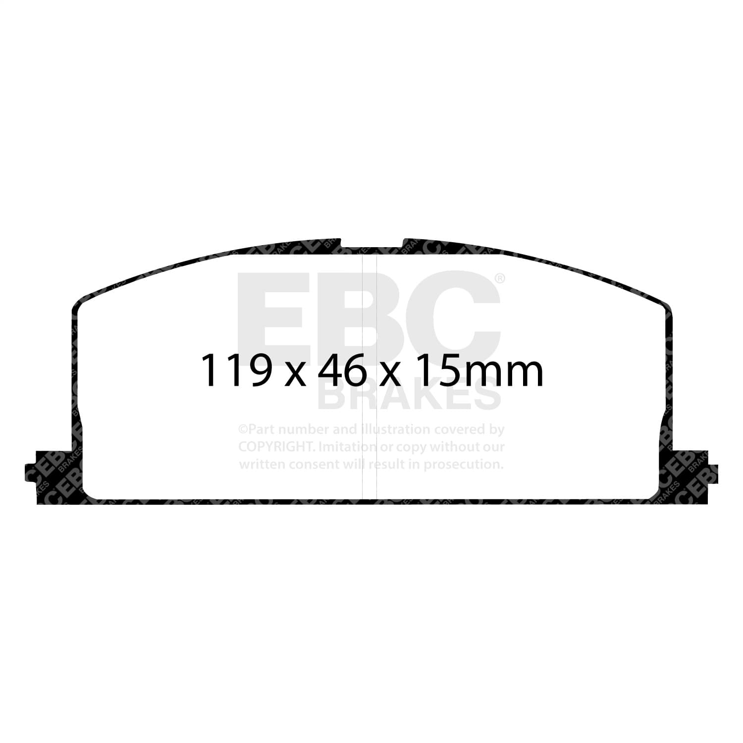 EBC Brakes - DP4453R - Disc Brake Pad image 3
