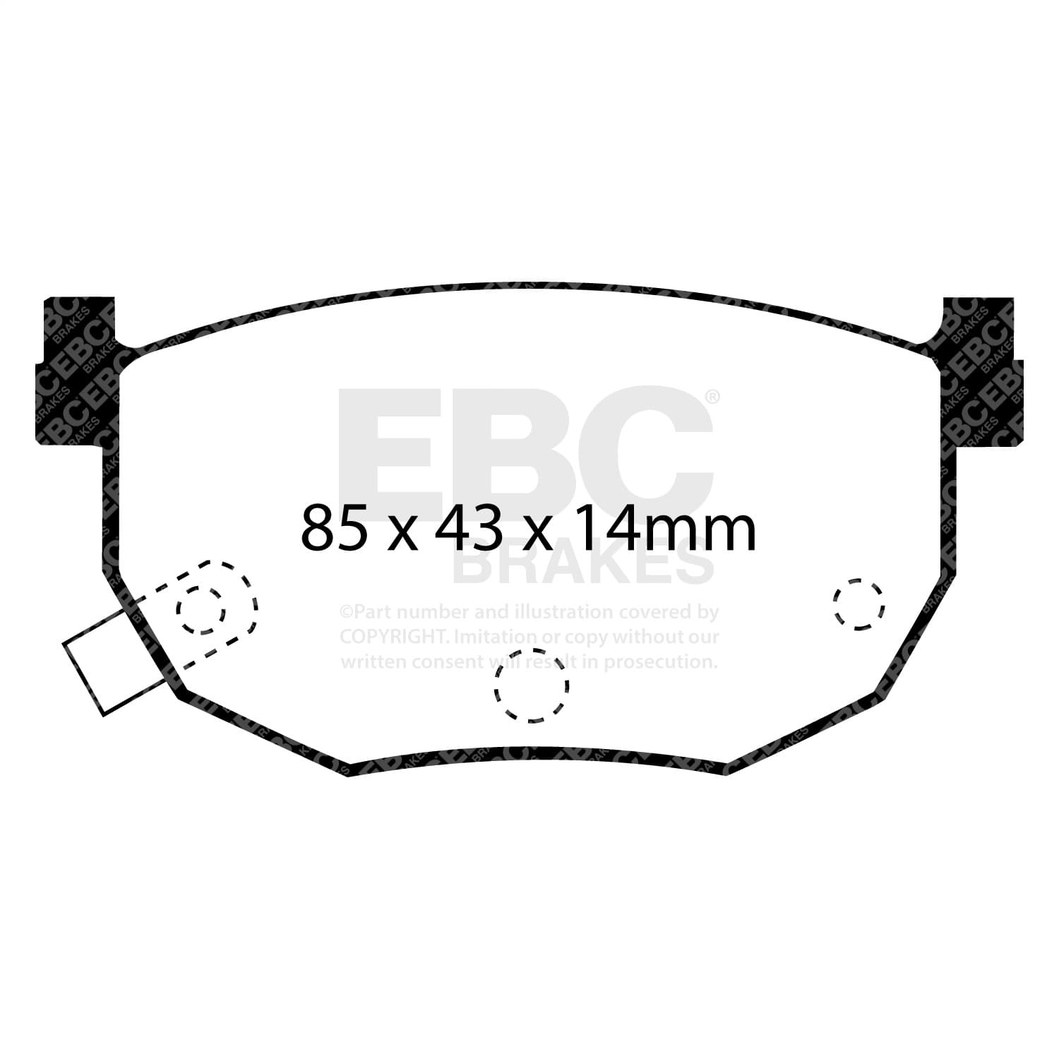 EBC Brakes - DP5528NDX - Disc Brake Pad image 3