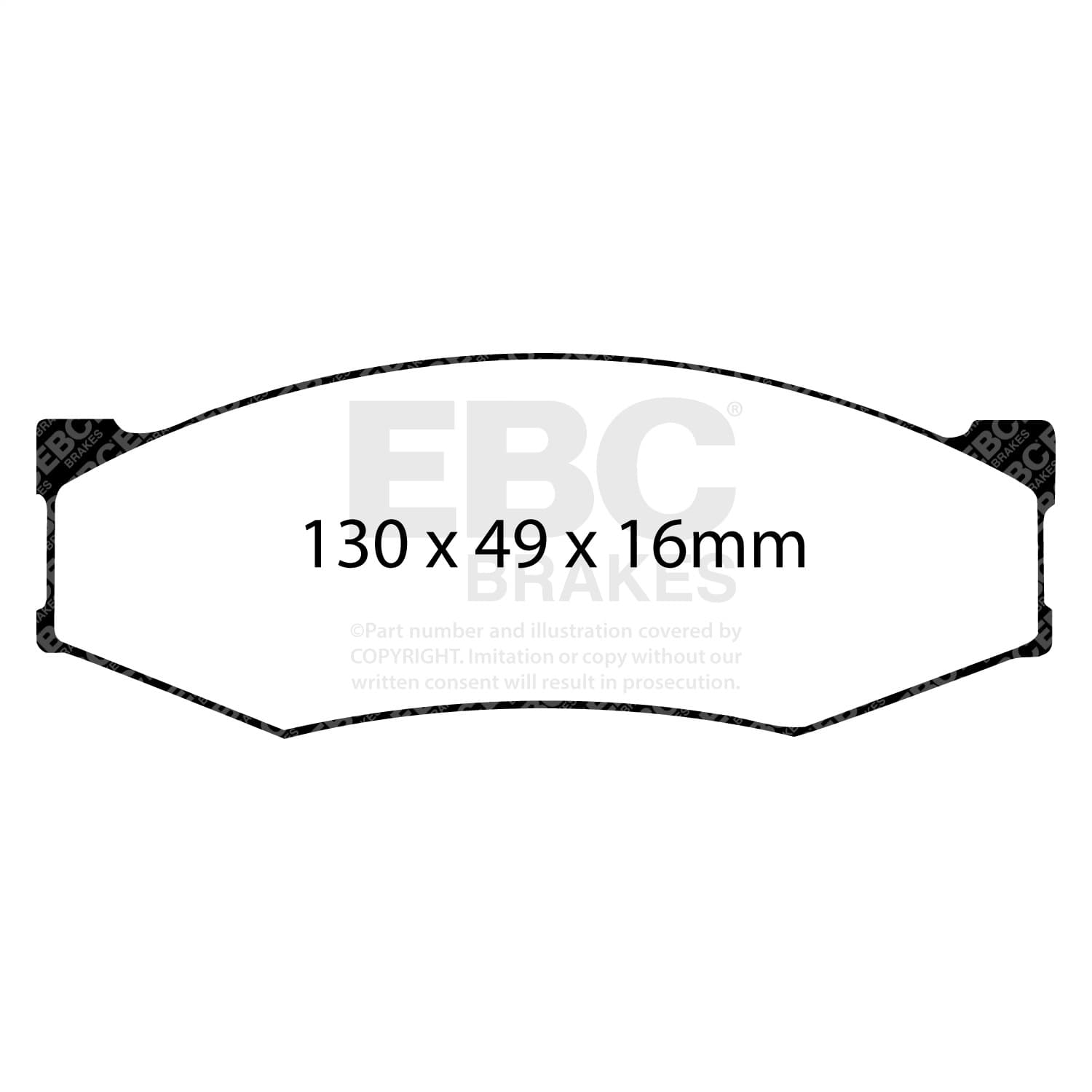 EBC Brakes - DP6538 - Disc Brake Pad image 2