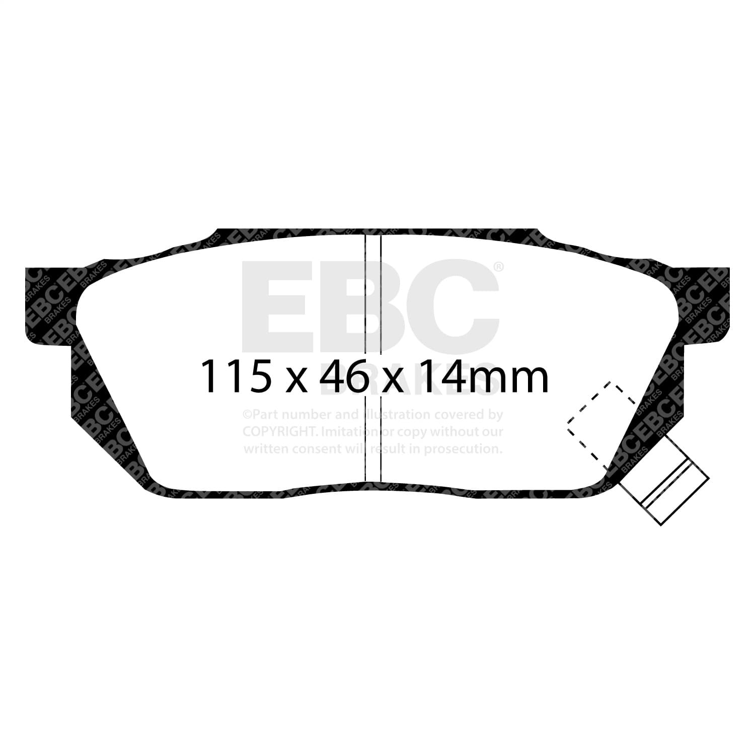 EBC Brakes - DP4570R - Disc Brake Pad image 5